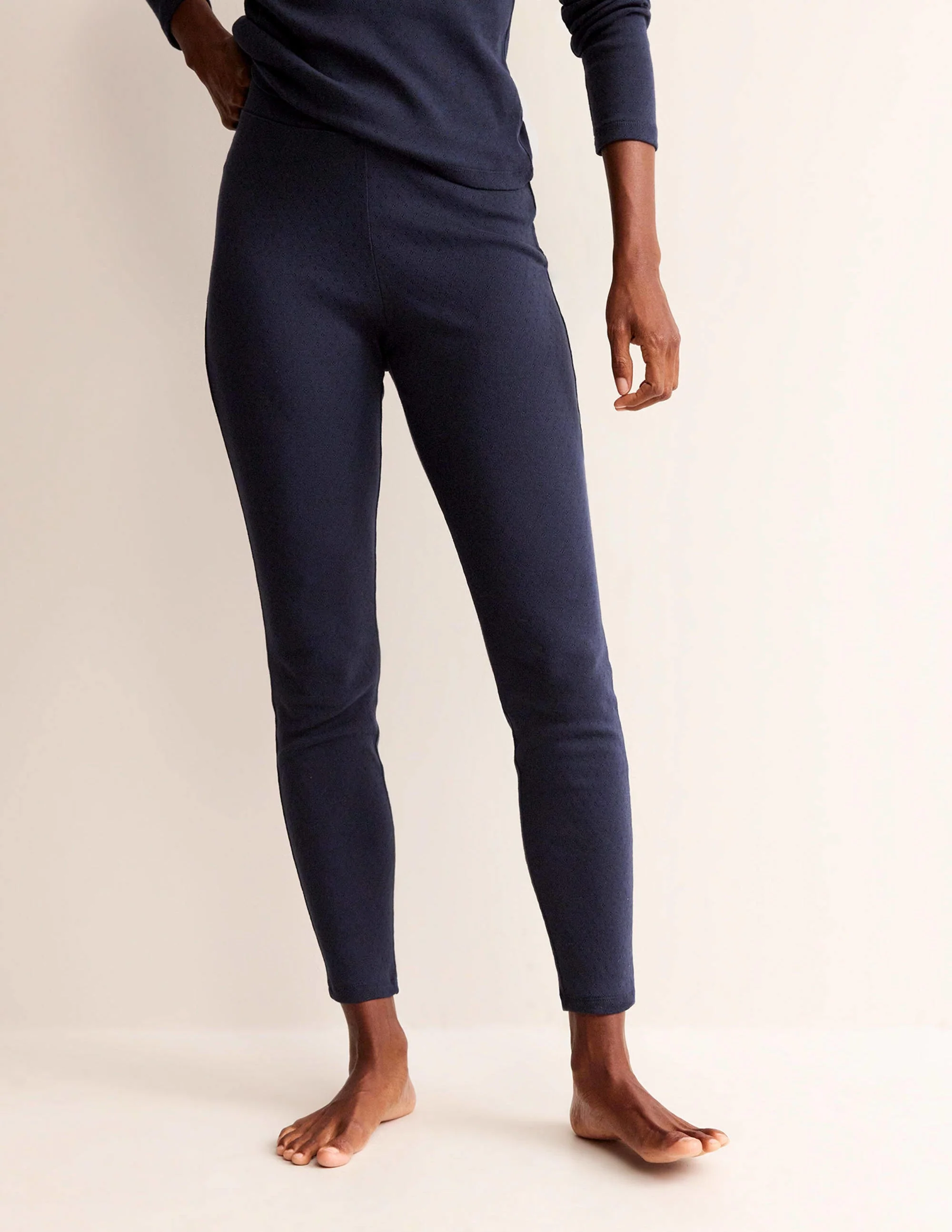 Jersey Pajama Leggings-Navy - Image 4