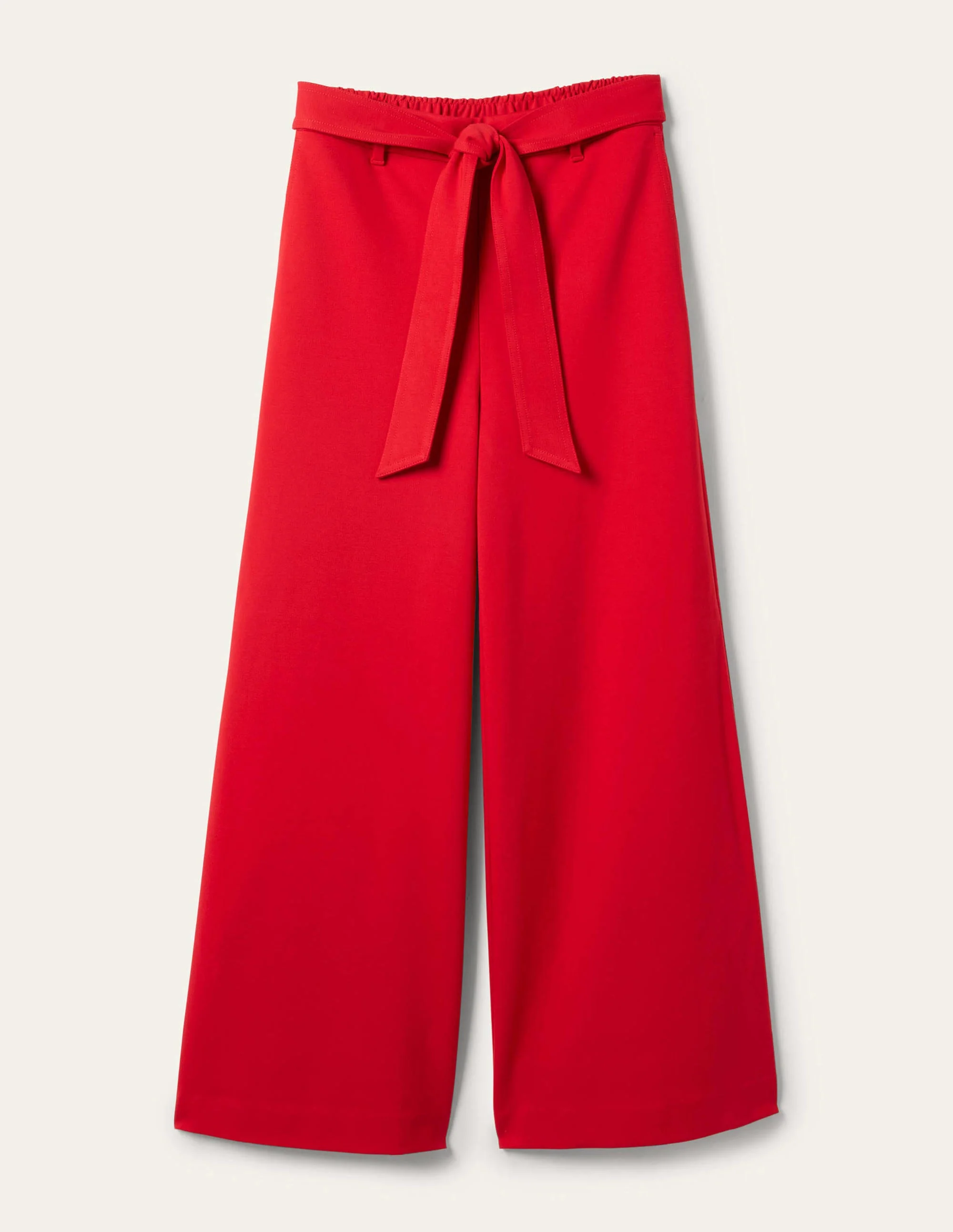 Jersey Pull-On Culottes-Red - Image 5