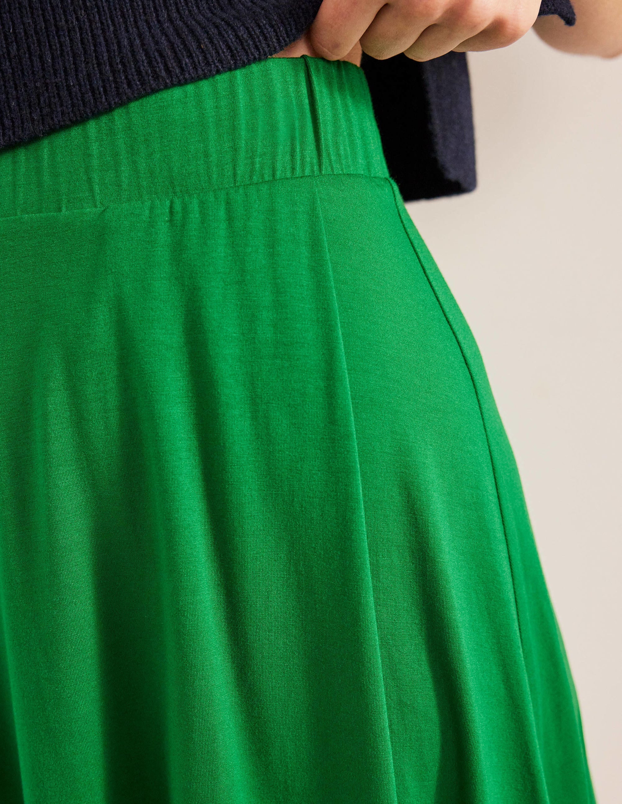 Jersey Wrap Mini Skirt-Rolling Hills - Image 2