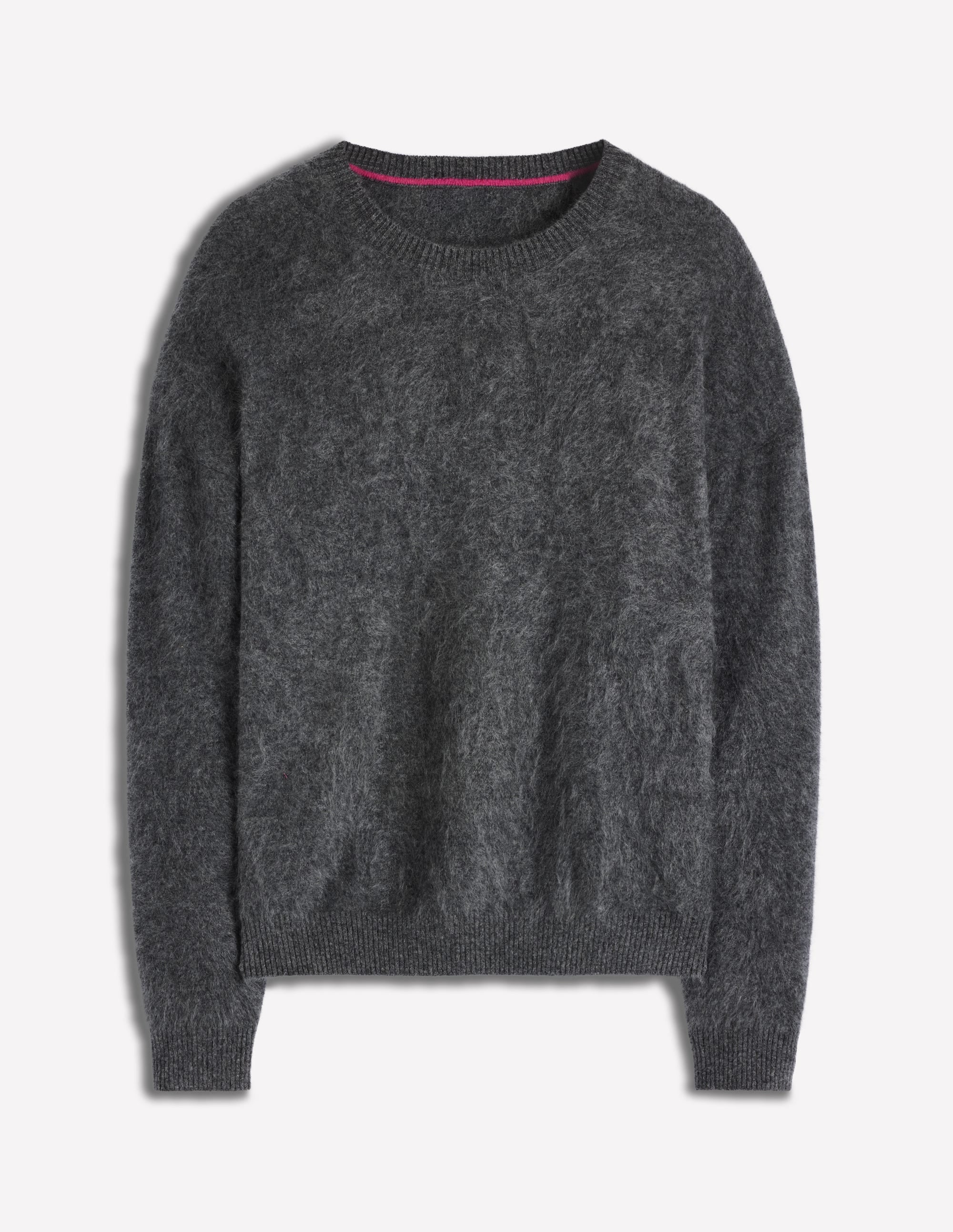 Kat Brushed Cashmere Sweater-Slate Grey - Image 6