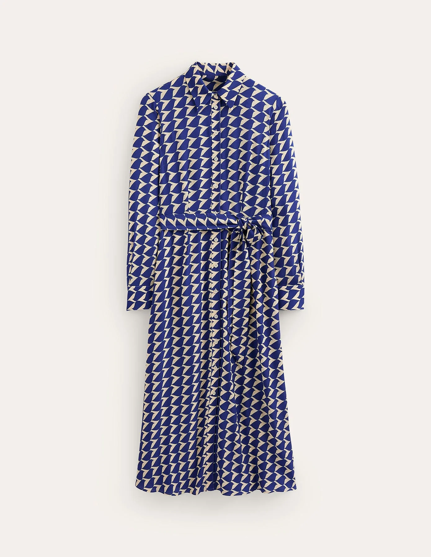 Kate Midi Shirt Dress-Mazarine Blue, Birdie - Image 5