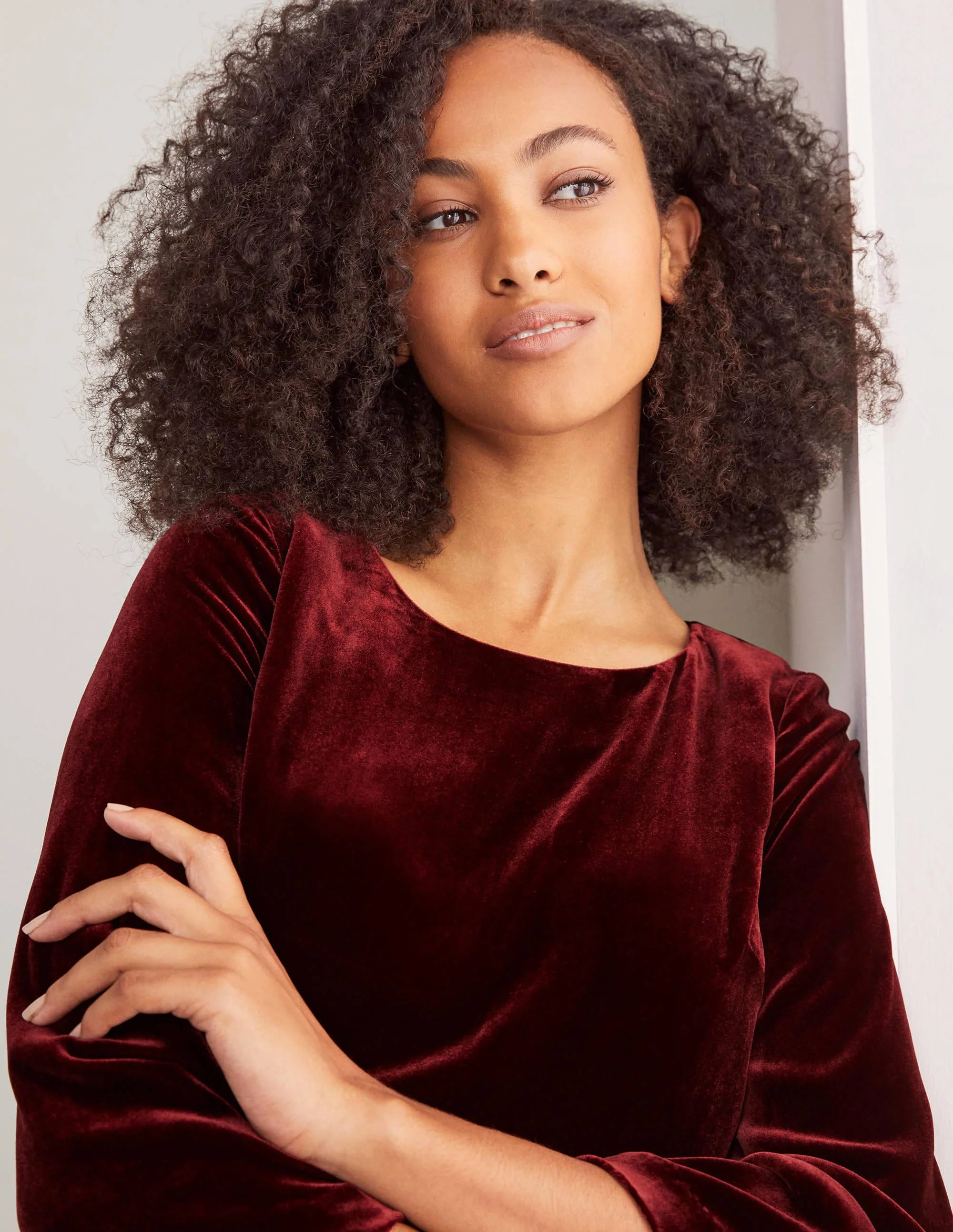 Kate Velvet Top-Ruby Ring - Image 3