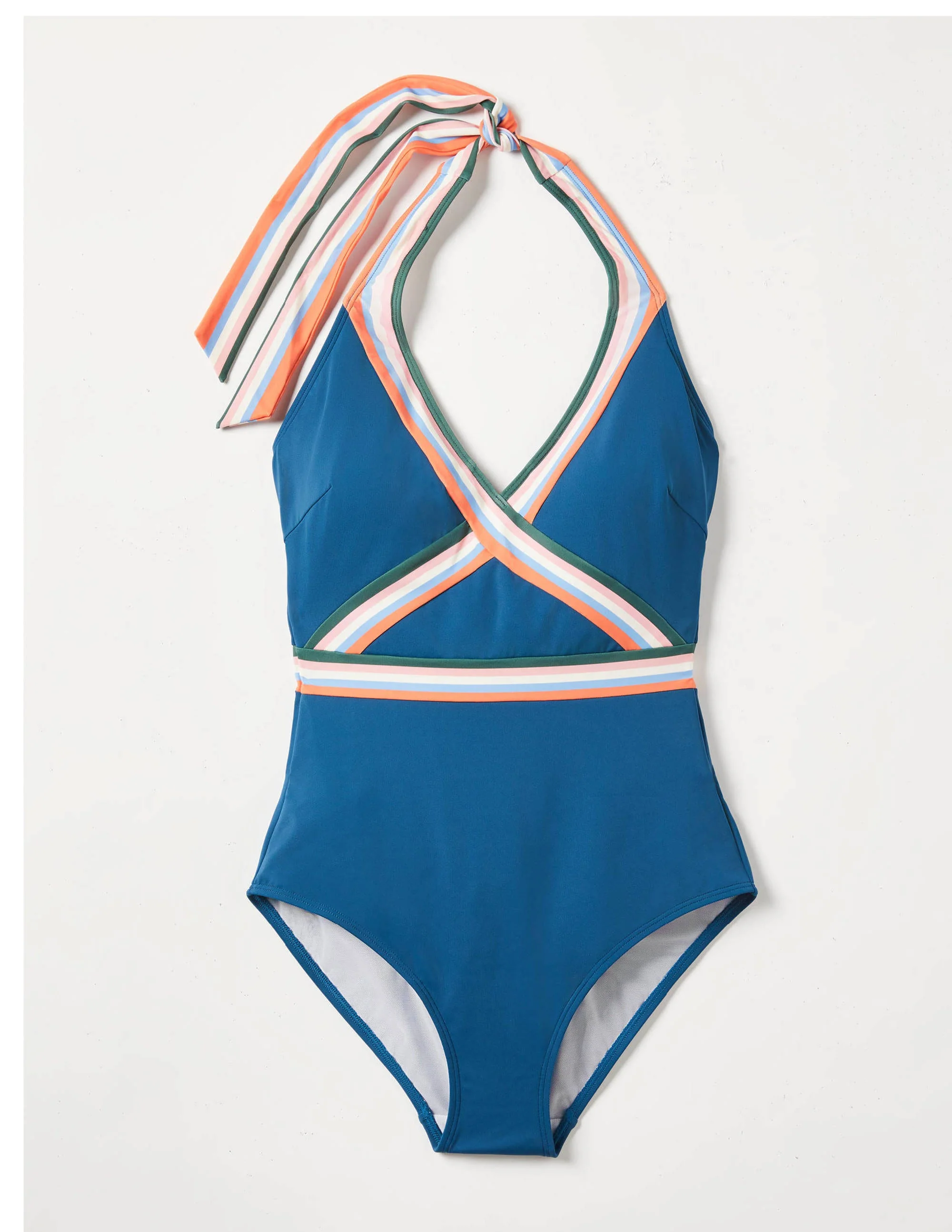 Kefalonia Halterneck Swimsuit-Ocean Side Rainbow - Image 7