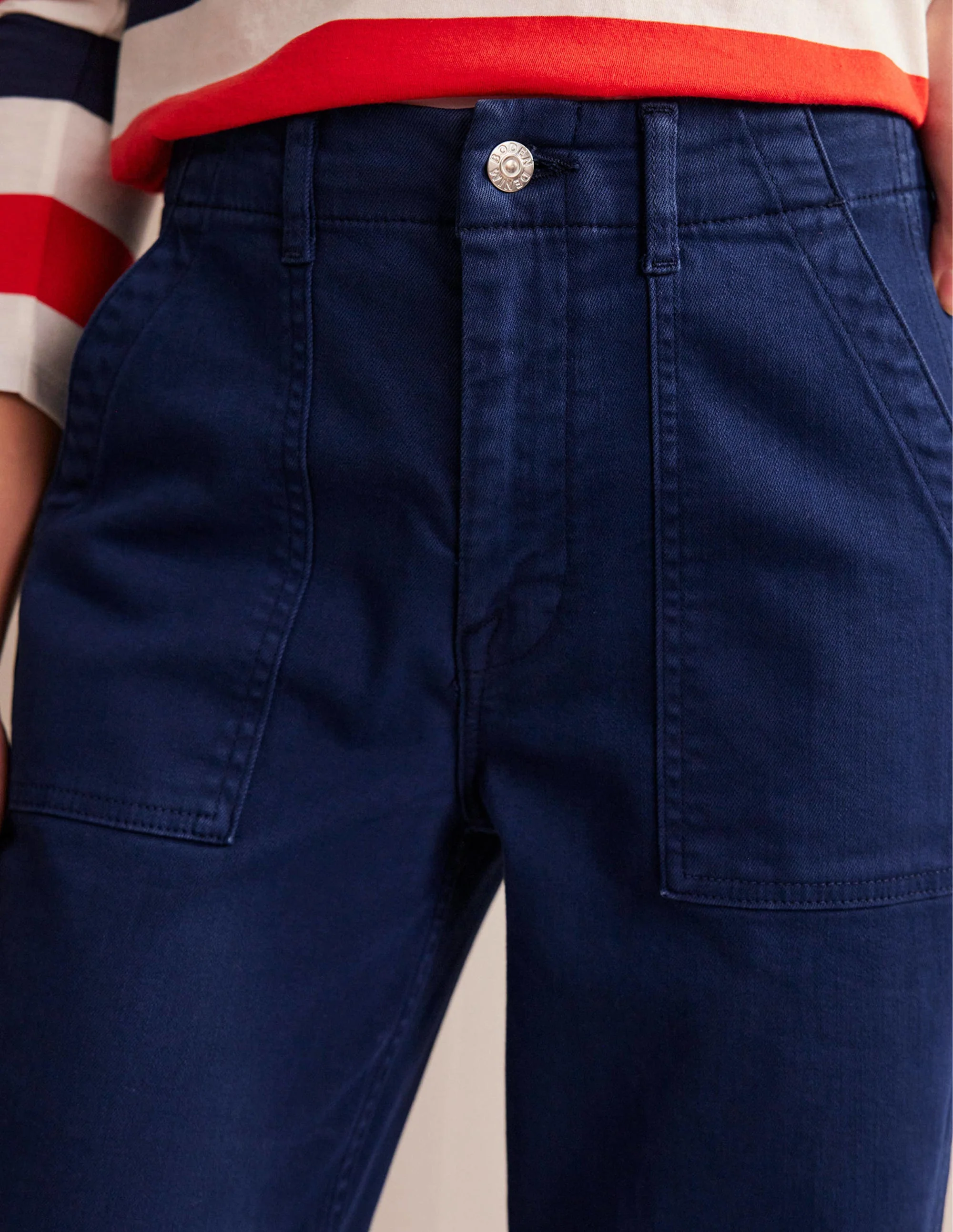 Kensington Casual Pants-Navy - Image 5