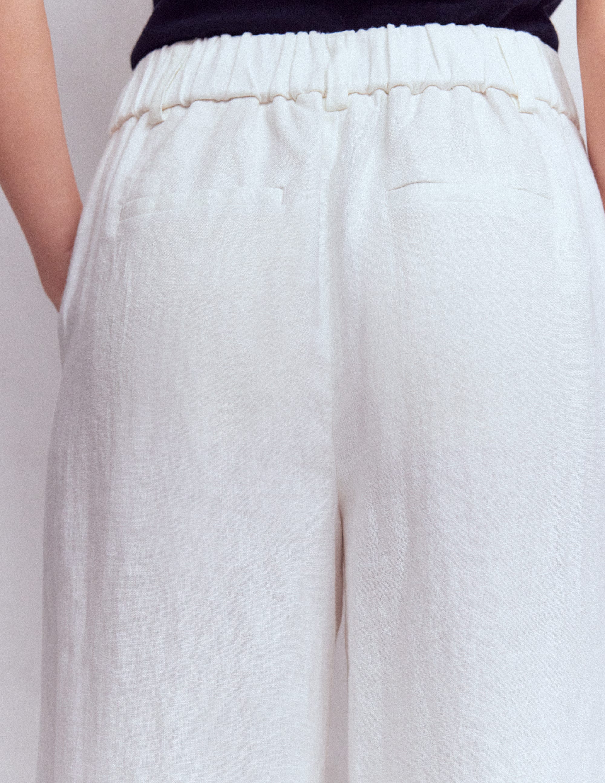 Kensington Linen Pants-White - Image 5