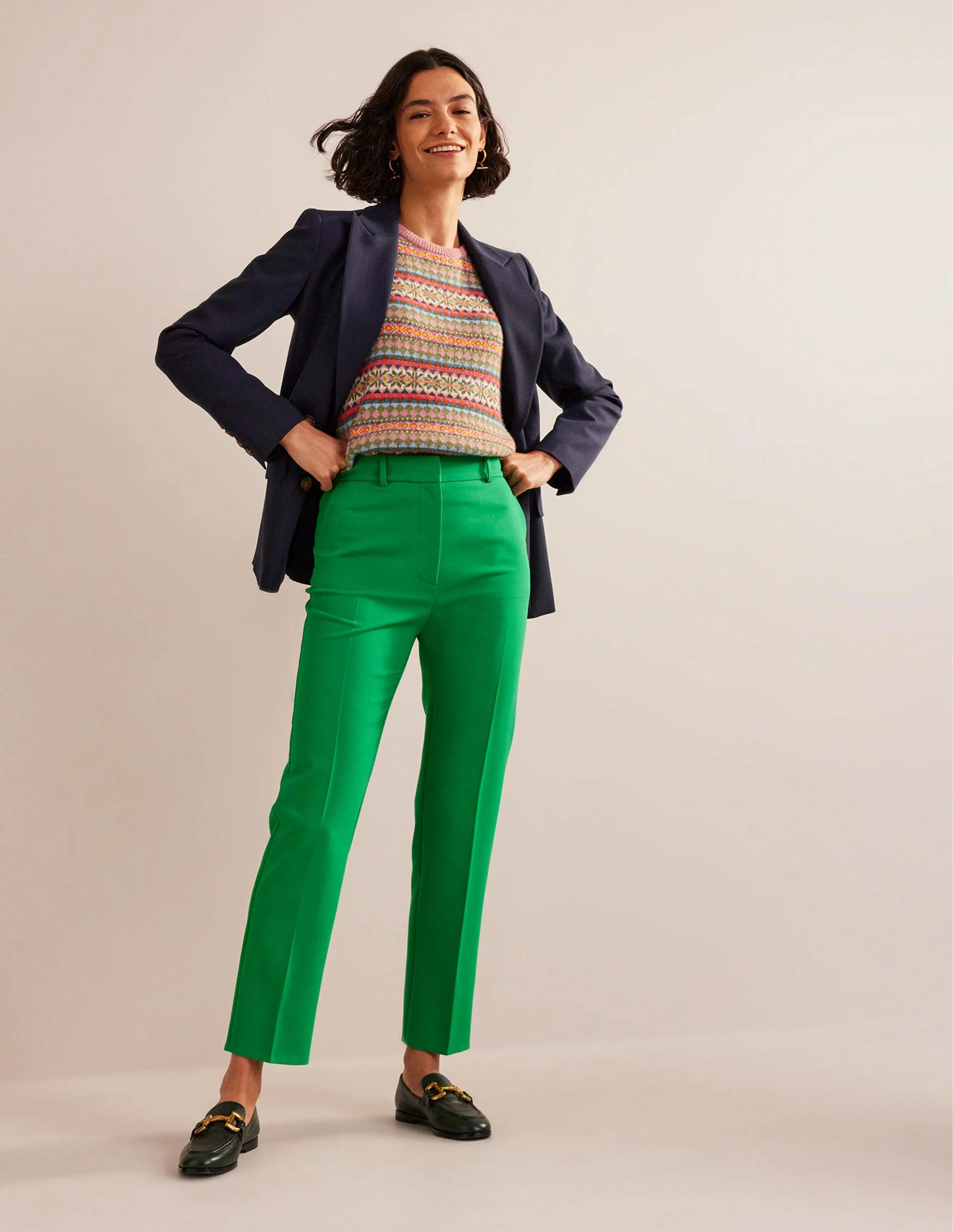 Kew Bi-Stretch Pants-Rich Emerald