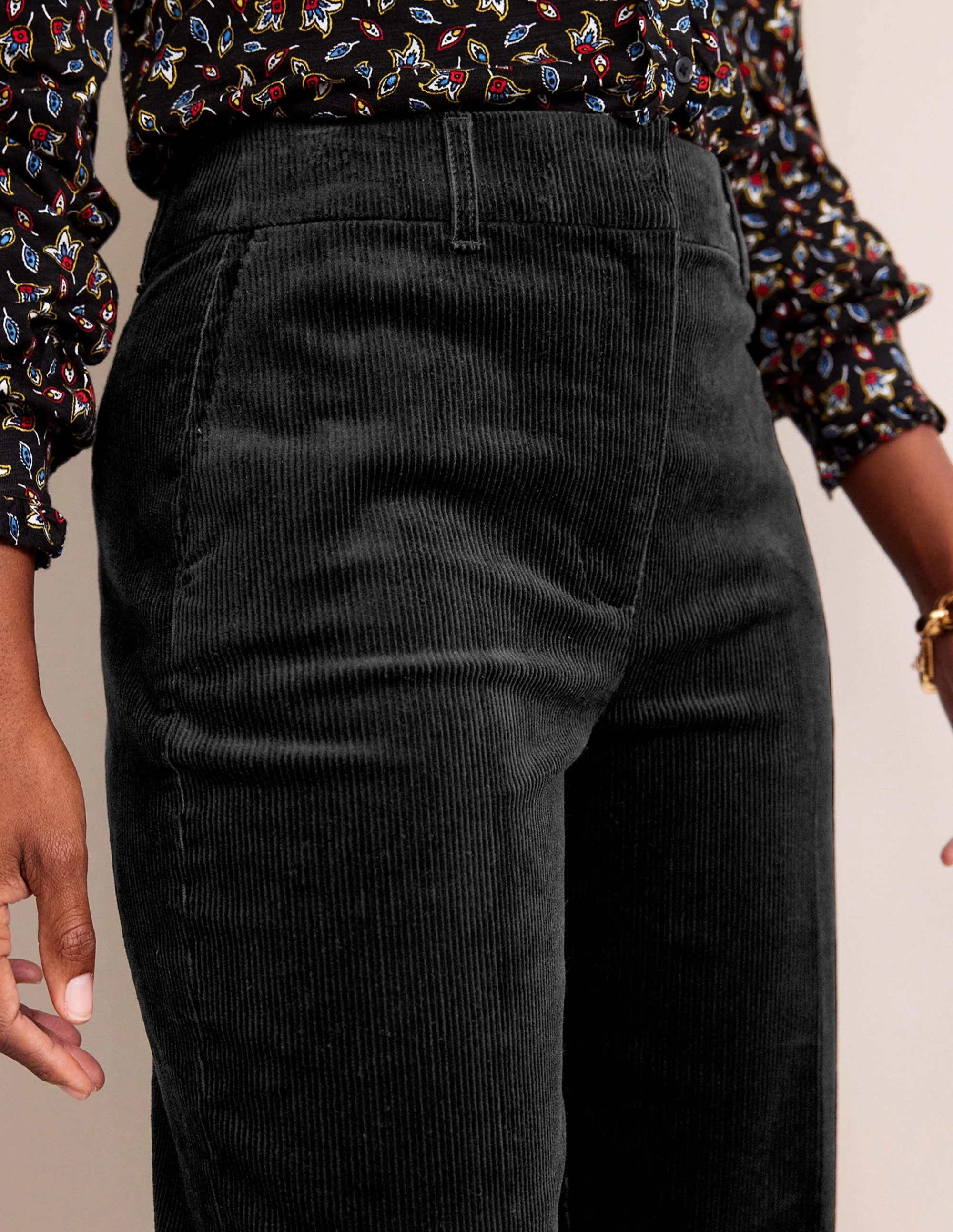 Kew Cord Pants-Black - Image 2