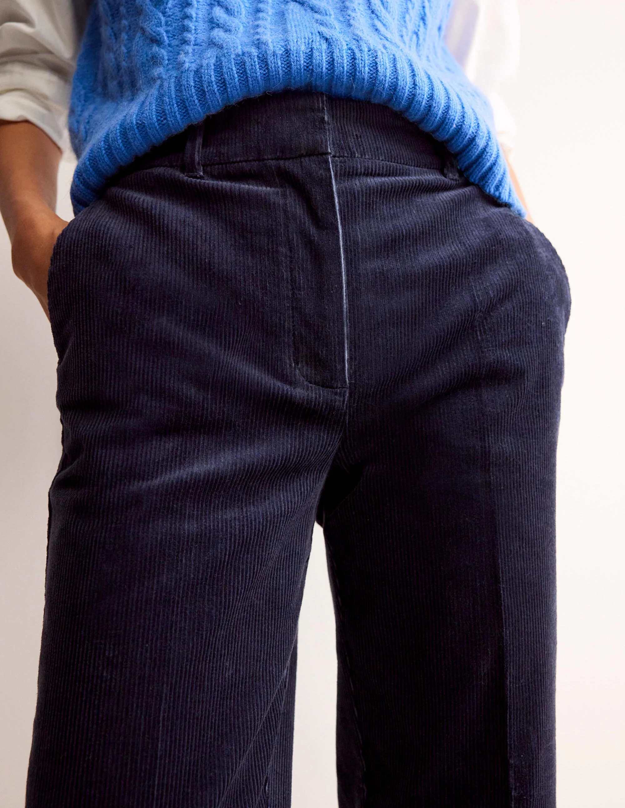 Kew Cord Pants-Navy - Image 2