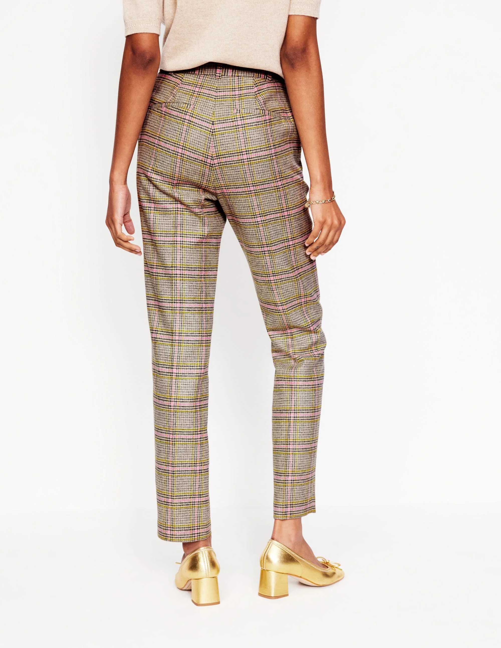 Kew Wool Blend Pants-Prince of Wales Check - Image 3