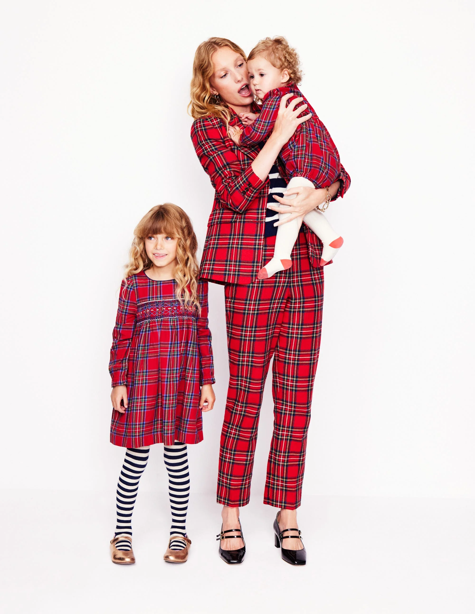 Kew Wool Blend Pants-Red and Blue Check - Image 5