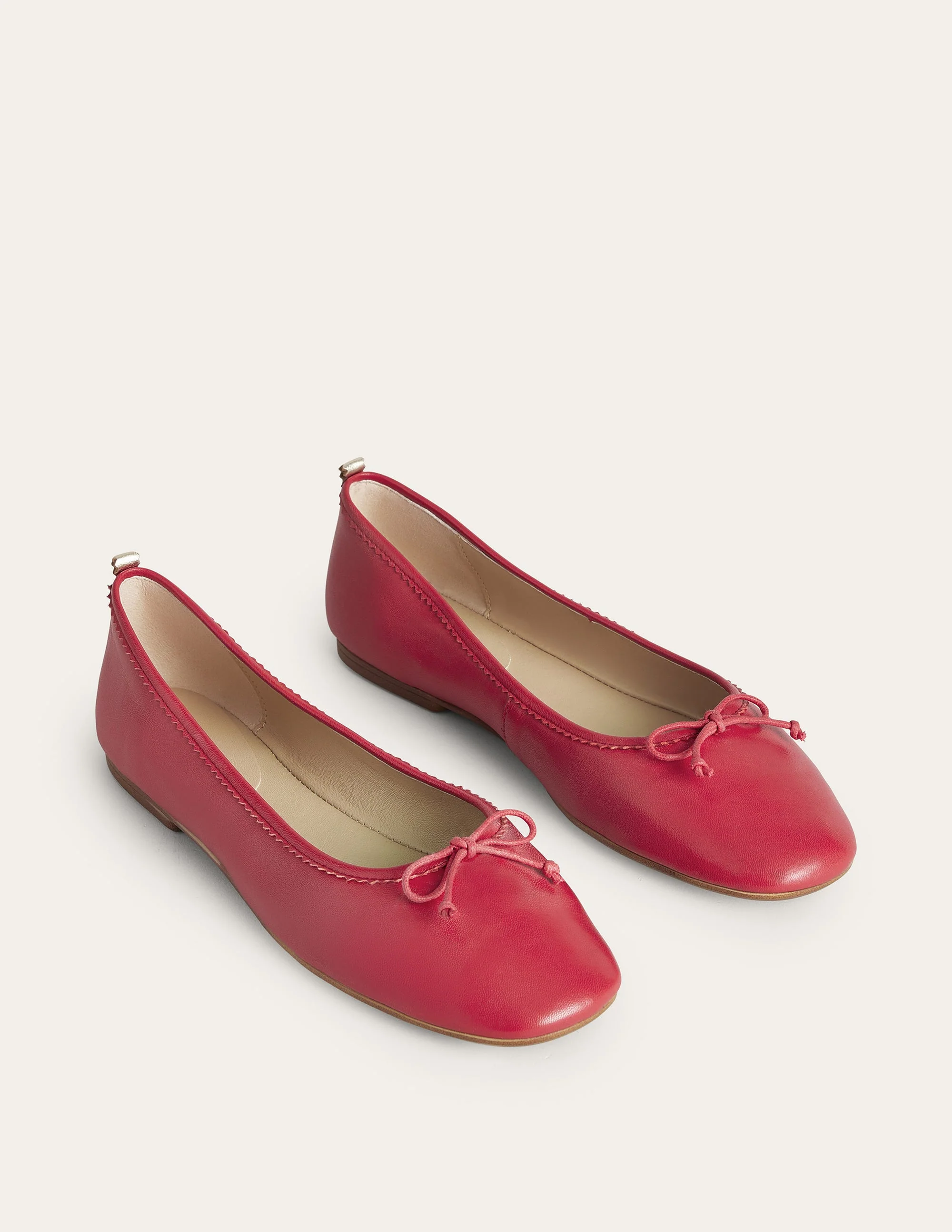 Kitty Flexi Sole Ballet Flats-Pillarbox Red - Image 3