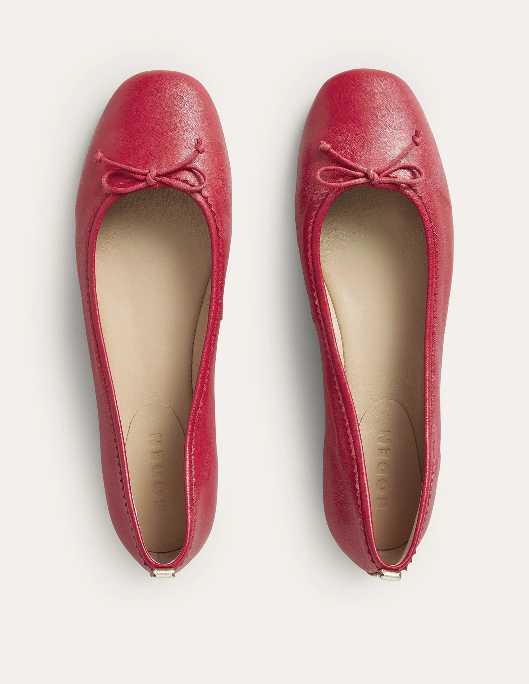 Kitty Flexi Sole Ballet Flats-Pillarbox Red - Image 5