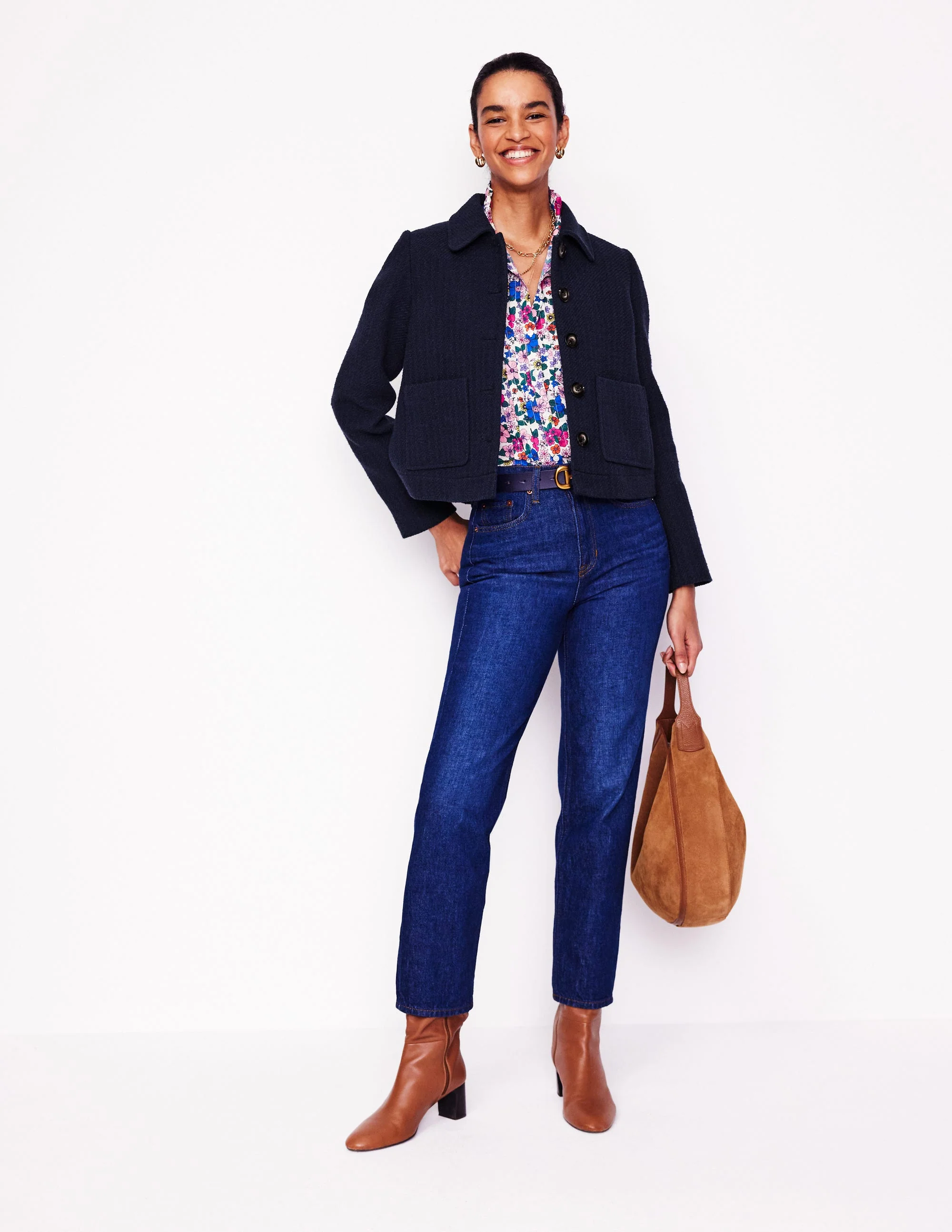 Knightsbridge Swing Jacket-Navy - Image 4