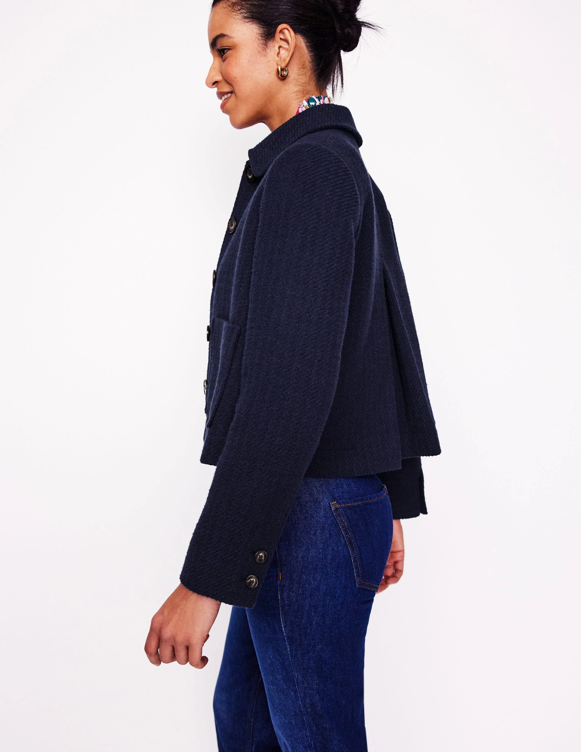 Knightsbridge Swing Jacket-Navy - Image 5