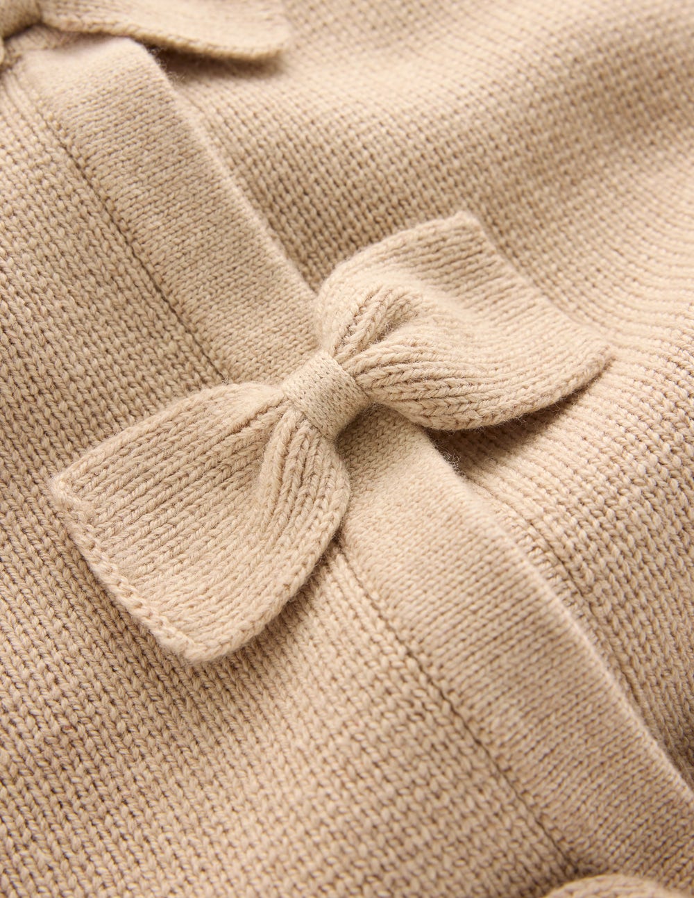 Knitted Bow Cardigan-Chinchilla Melange - Image 6