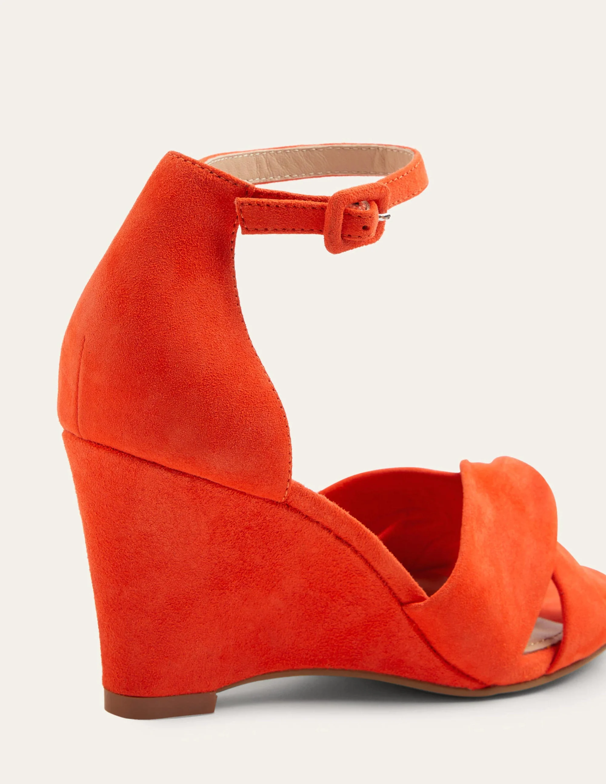 Knot Front Wedge Sandal-Firecracker - Image 6