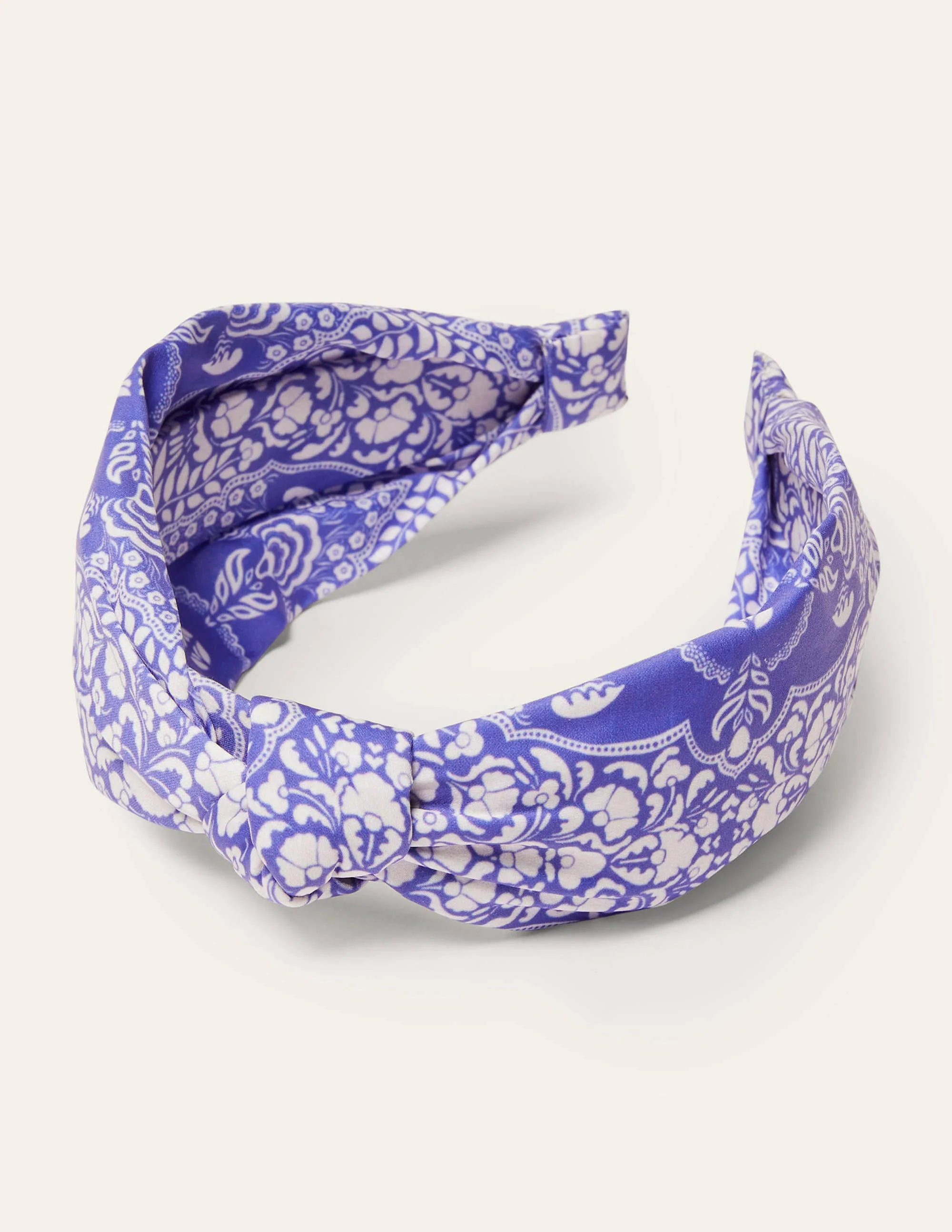 Knotted Headband-Bluebell, Passion Bloom - Image 2
