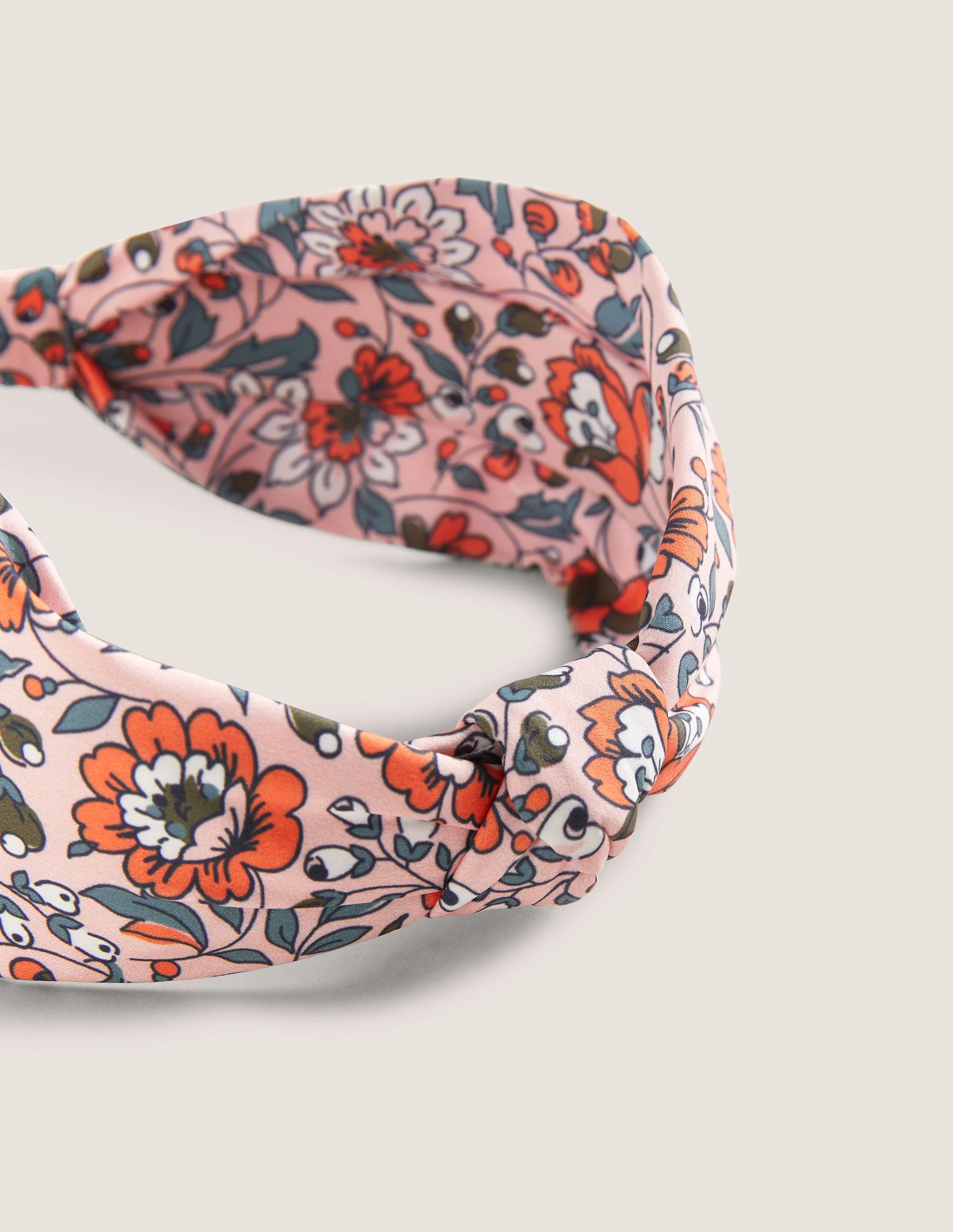 Knotted Headband-Milkshake, Botanic Meadow - Image 2