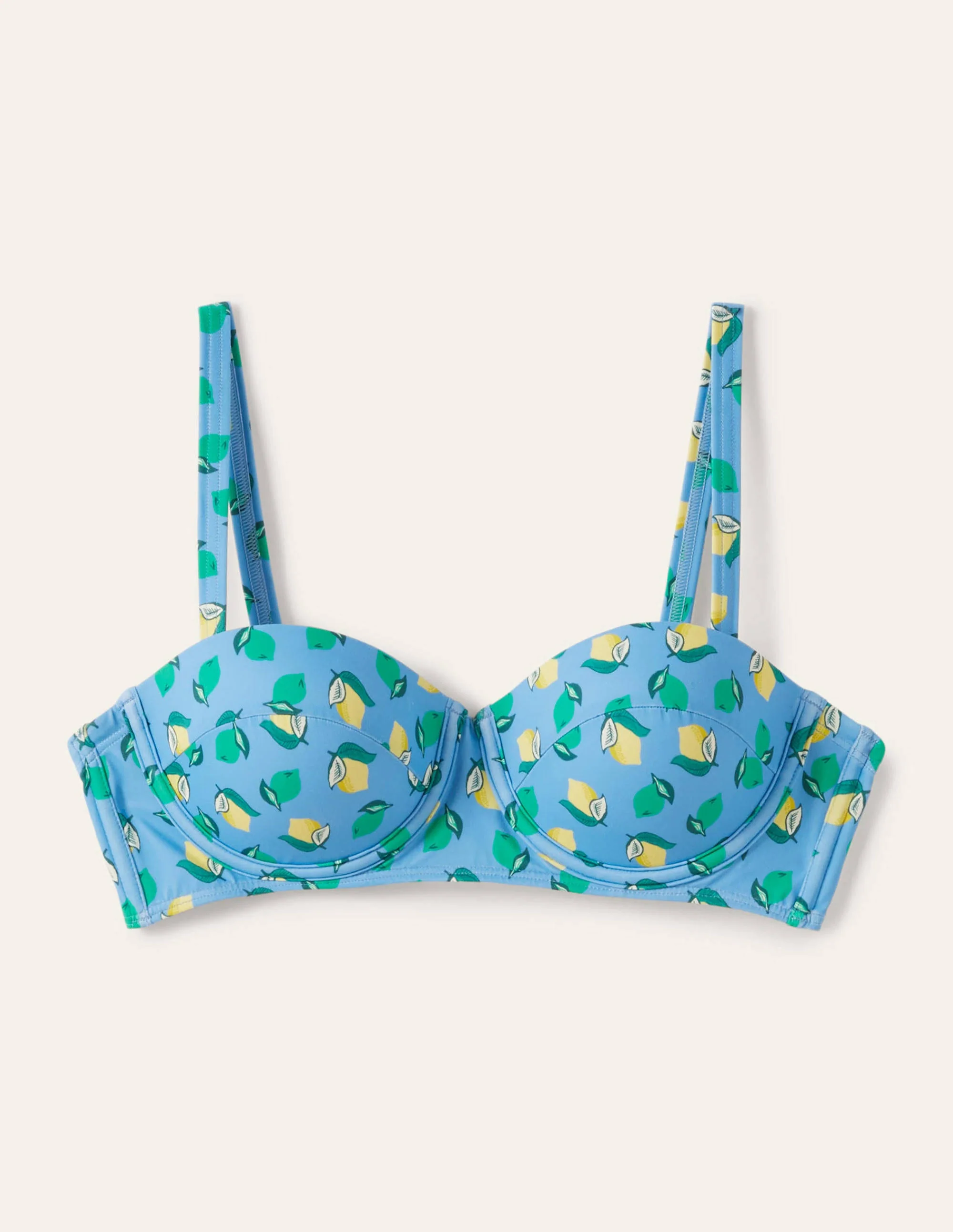 Kythira Cup-size Bikini Top-Horizon, Citrus Fruit - Image 5