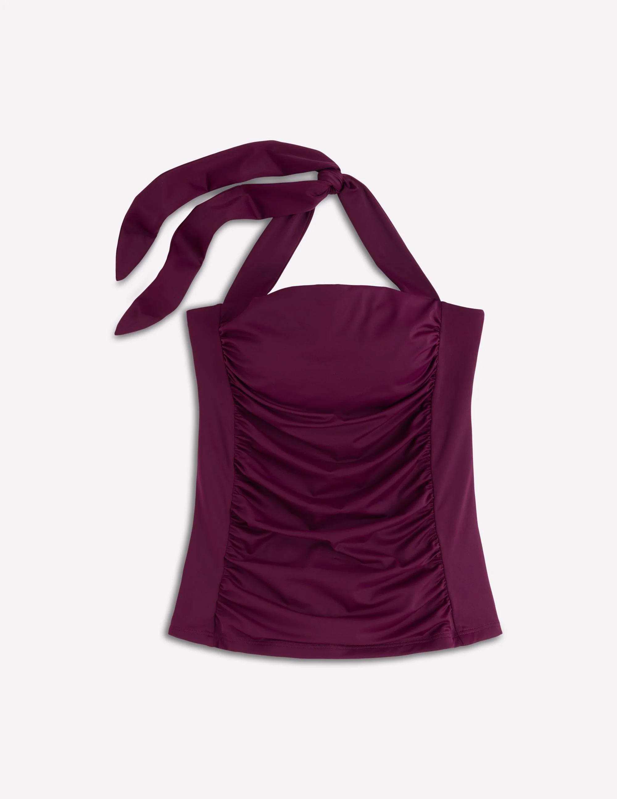 Kythira Ruched Tankini Top-Chocberry - Image 8
