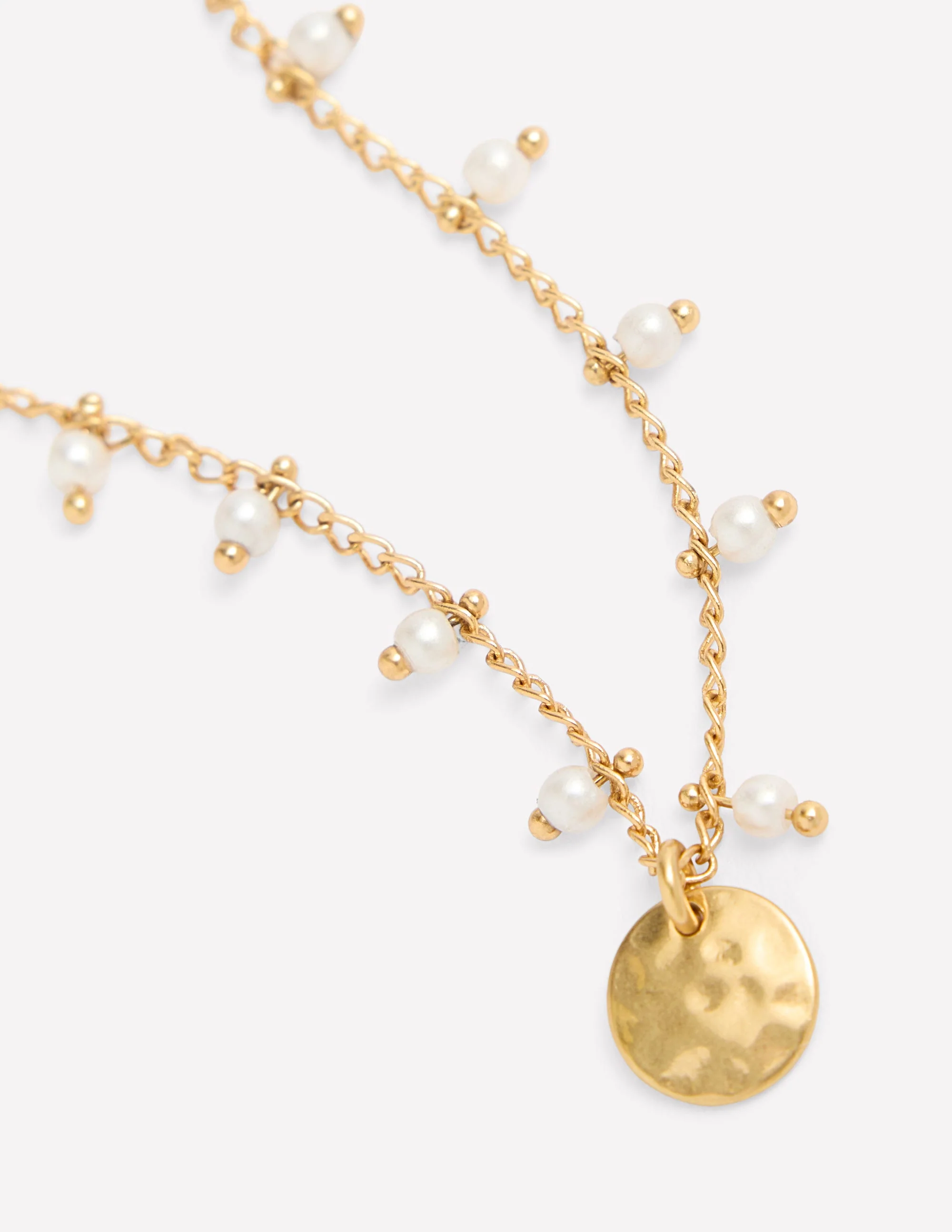 Layering Charm Necklace-Faux Pearl - Image 4