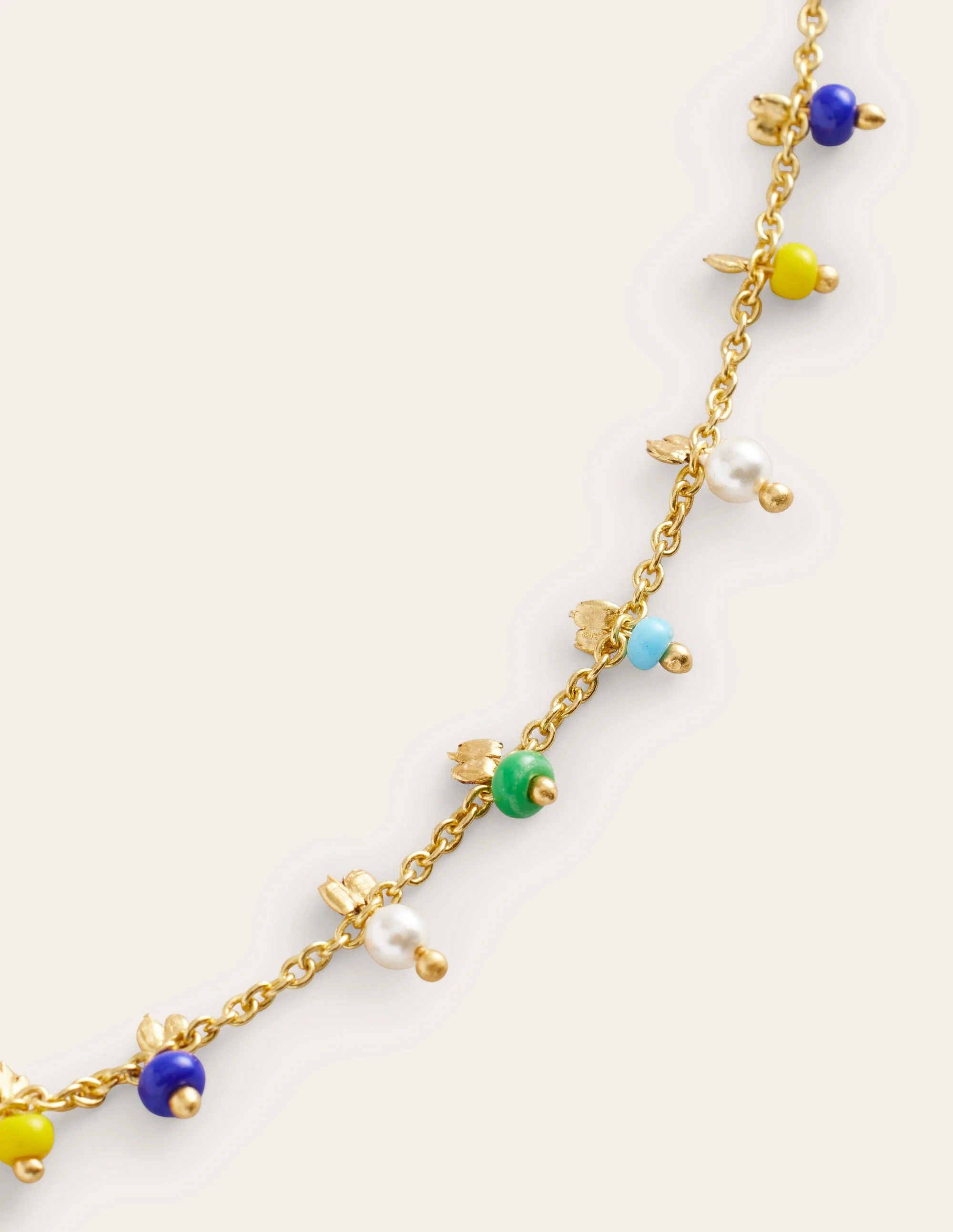 Layering Disk Necklace-Blue Multi - Image 3