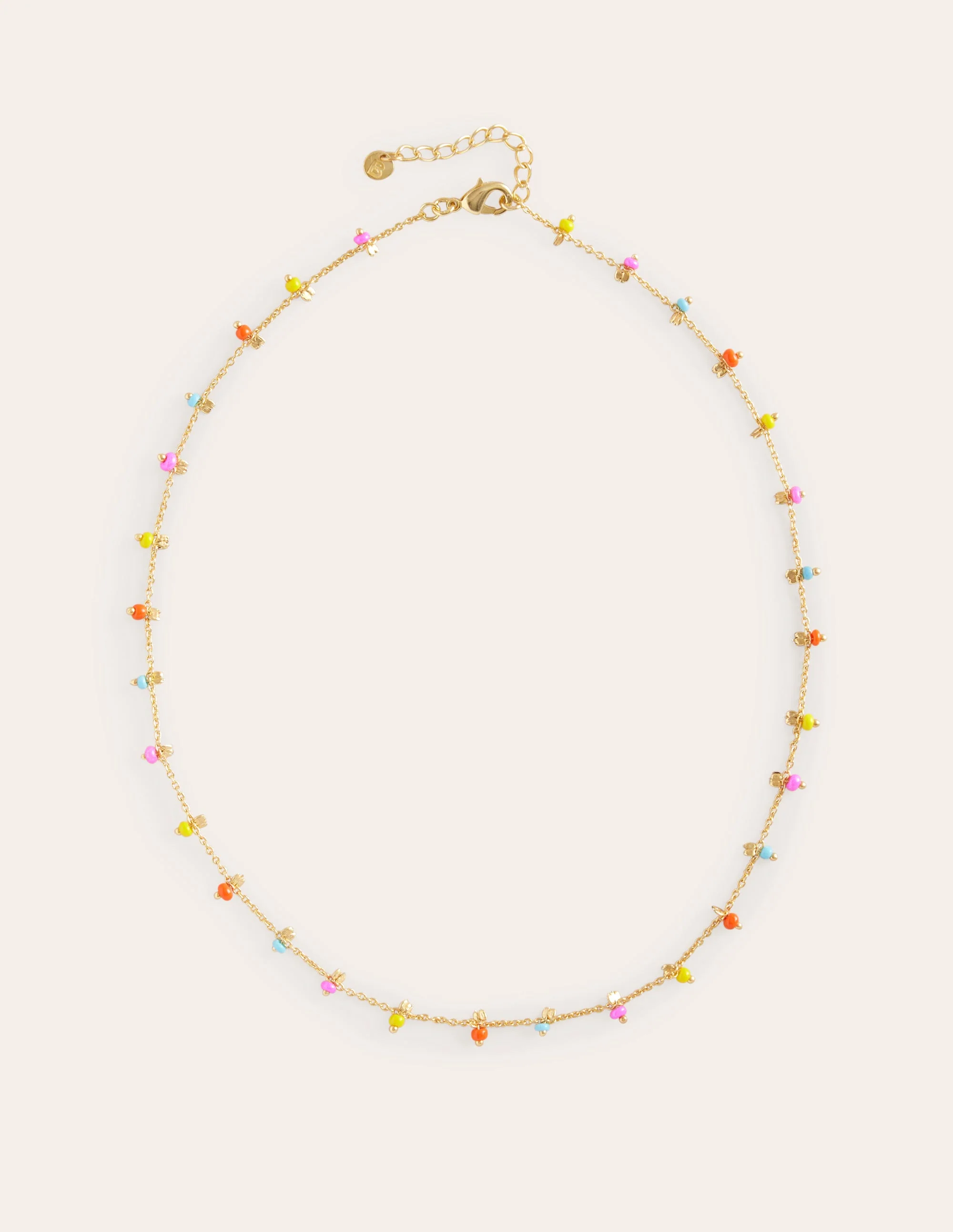 Layering Disk Necklace-Bright Multi - Image 2