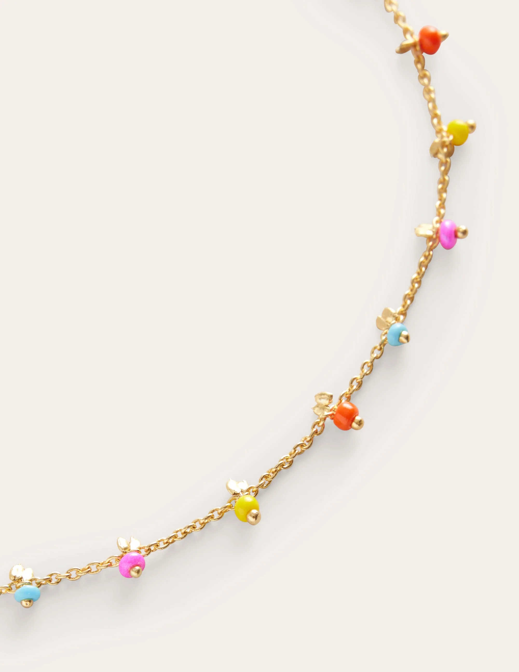 Layering Disk Necklace-Bright Multi - Image 3