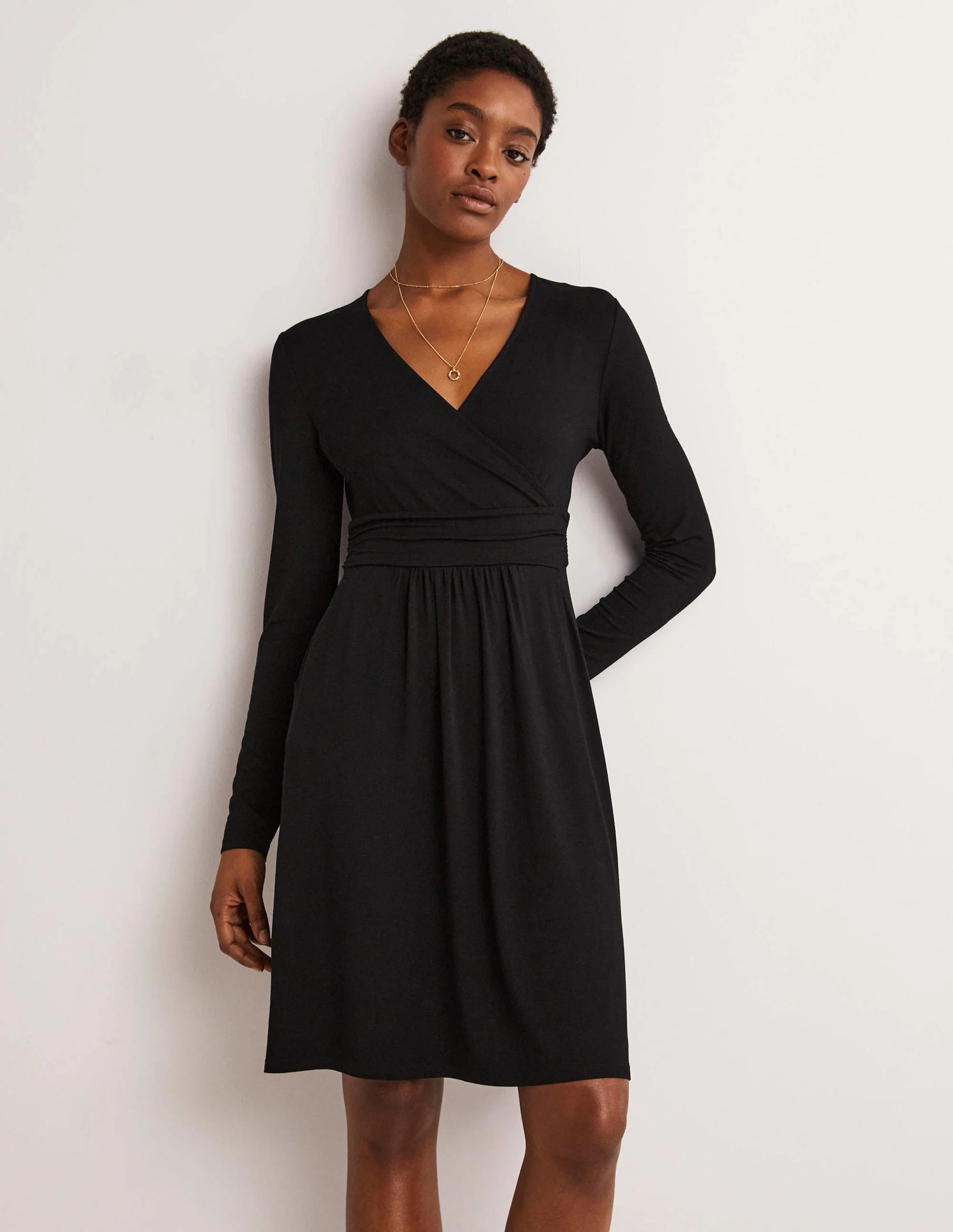 Layla Jersey Dress-Black