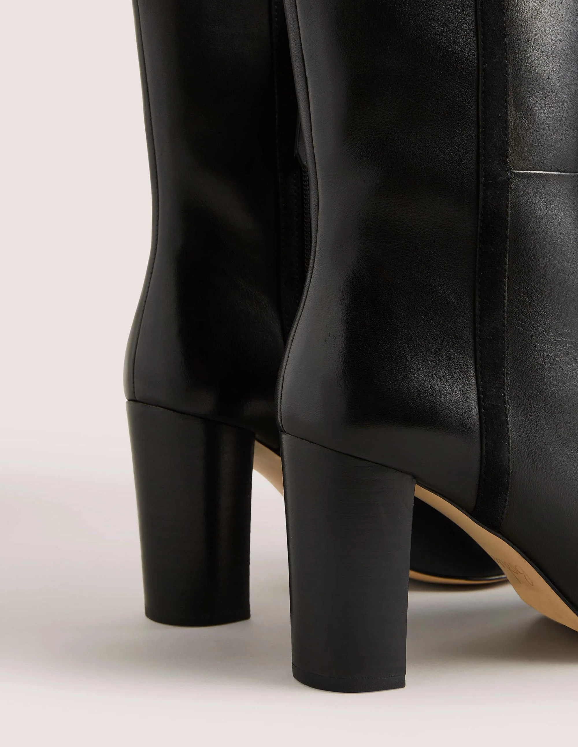 Leather Ankle Boots-Black - Image 3