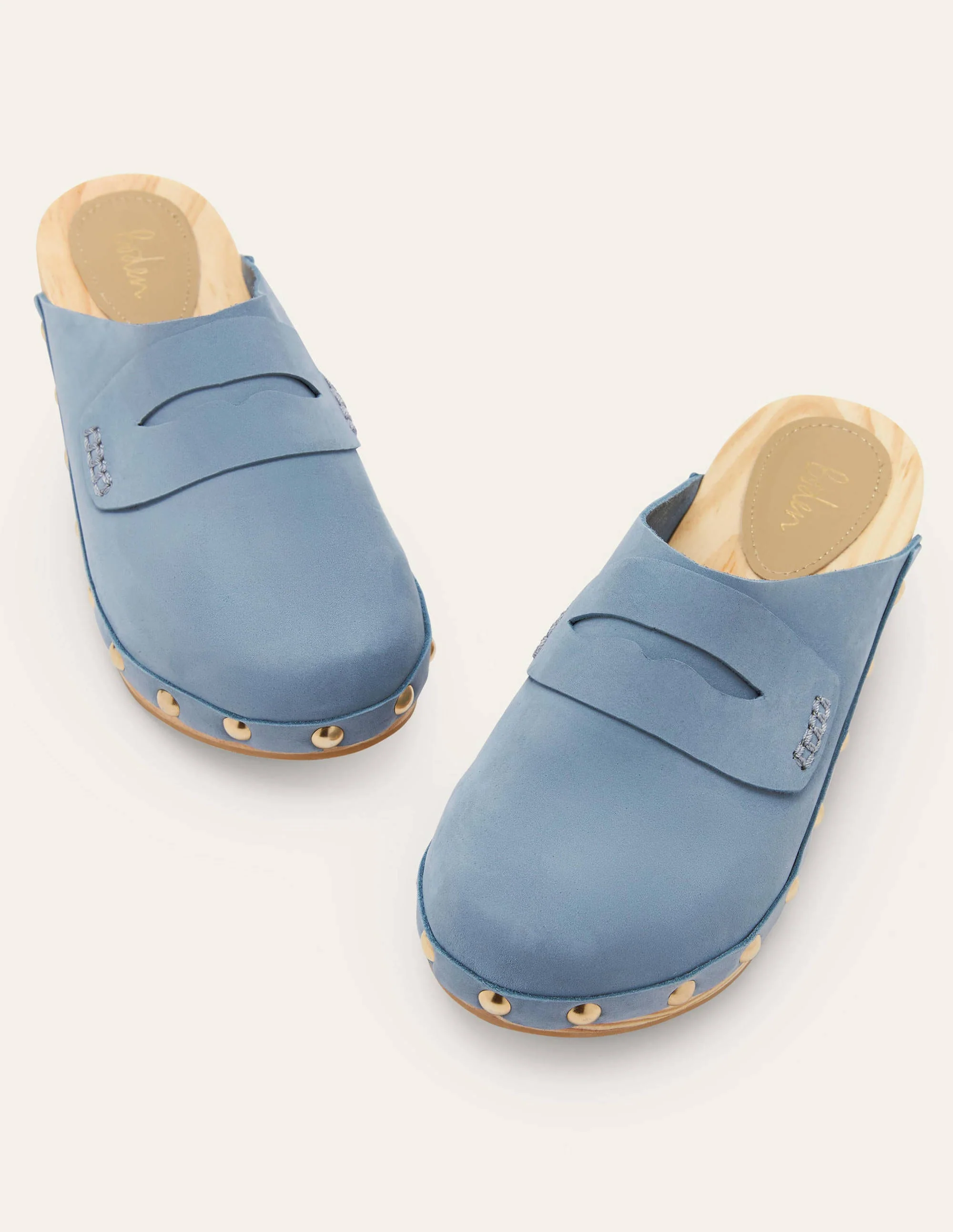 Leather Heeled Clogs-Mountain Spring - Image 2