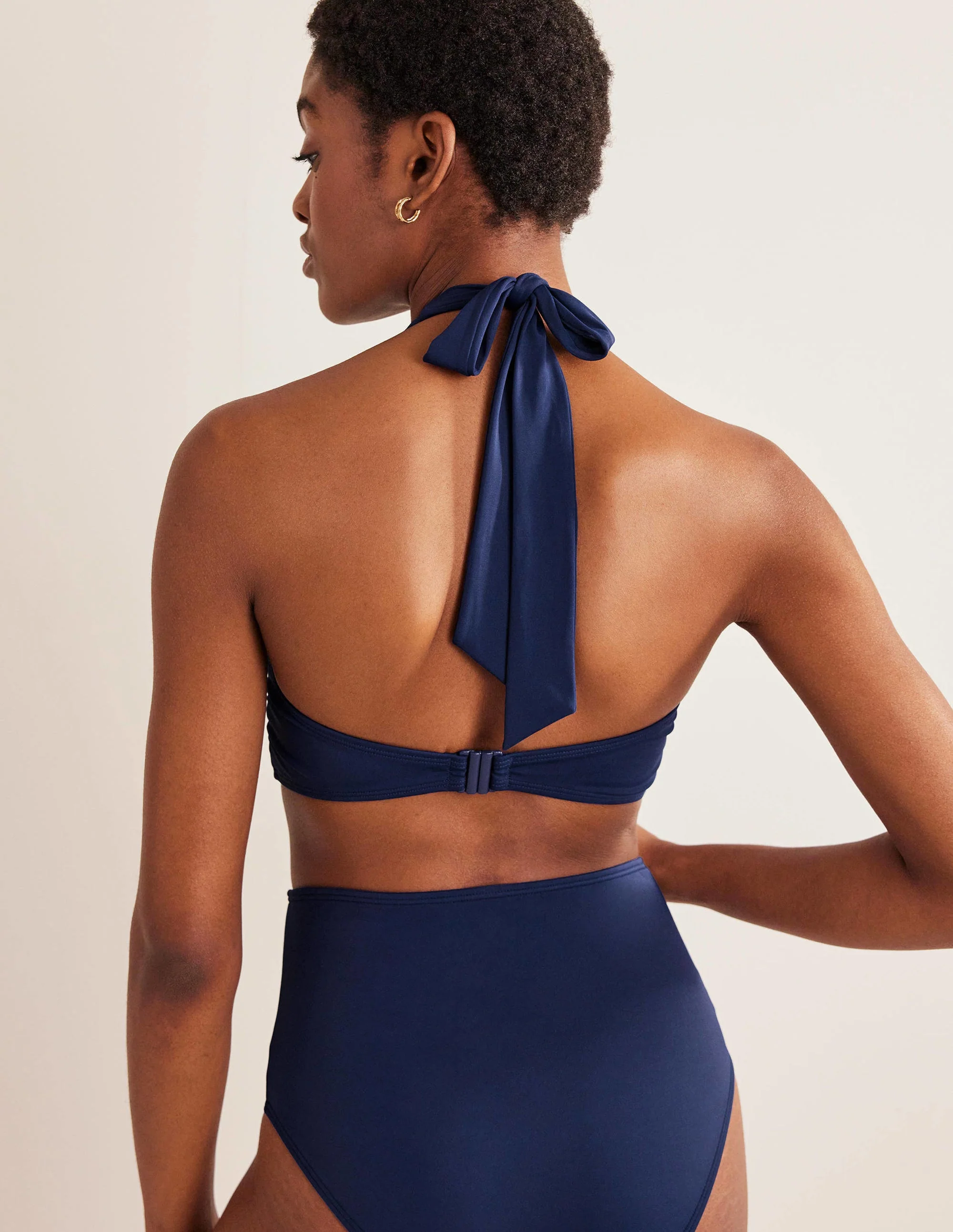 Levanzo Halter Bikini Top-French Navy - Image 3