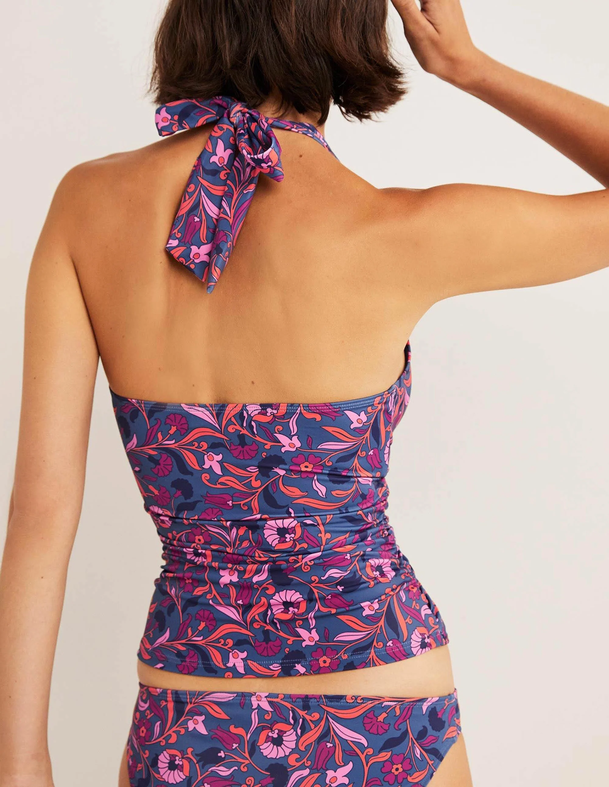 Levanzo Halter Tankini Top-Globe, Enchanting Vine - Image 3
