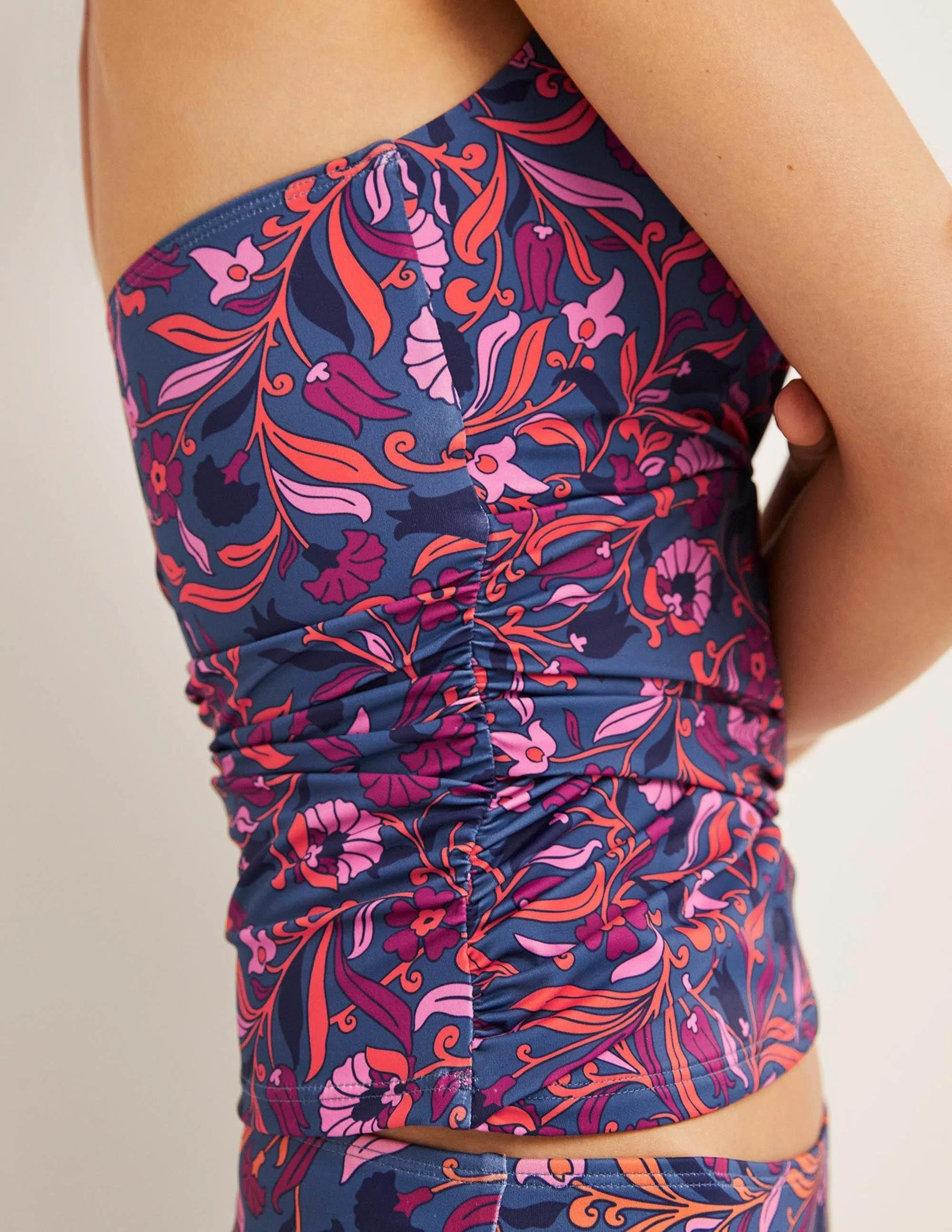 Levanzo Halter Tankini Top-Globe, Enchanting Vine - Image 5