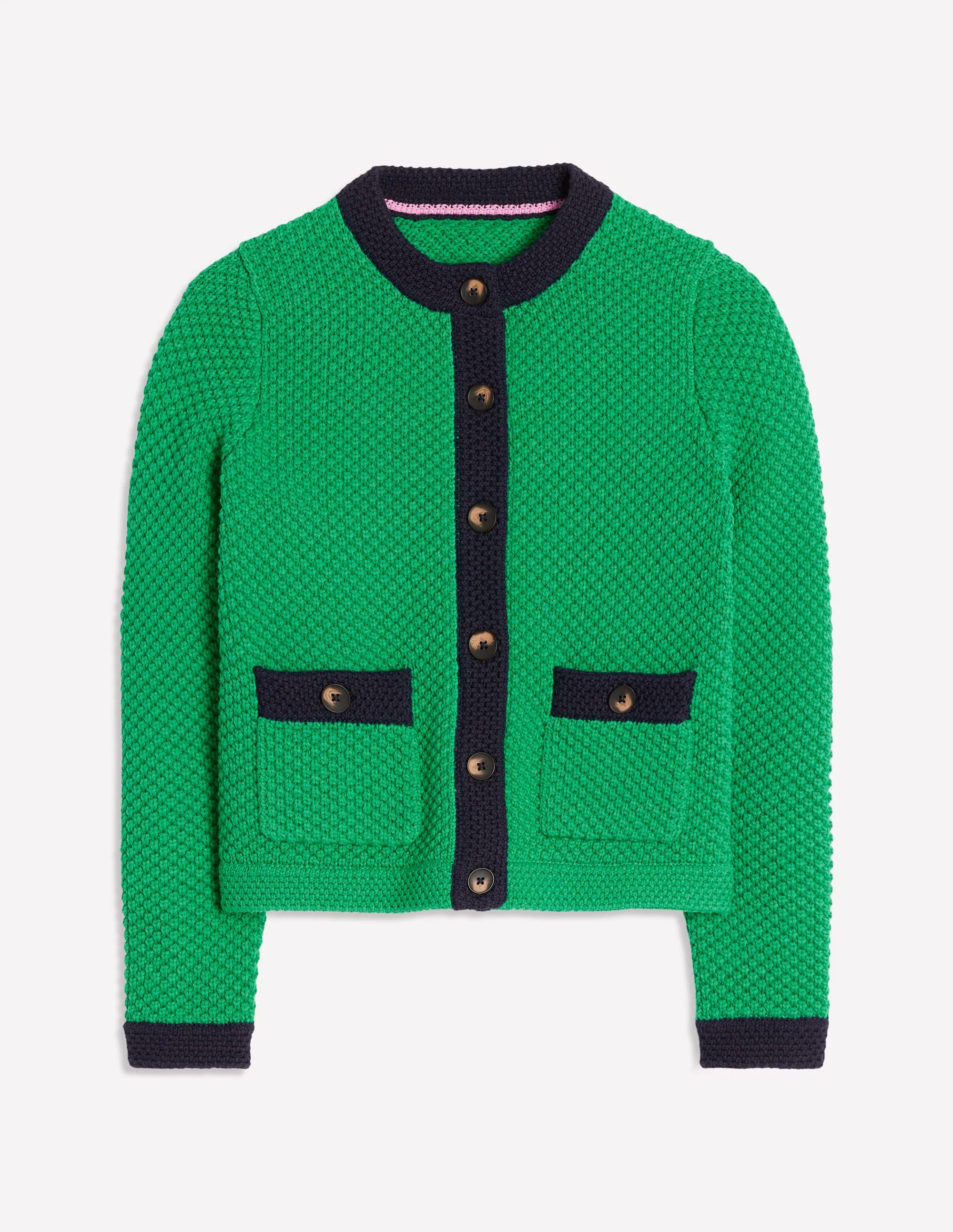 Libby Knitted Jacket-Rich Emerald - Image 6