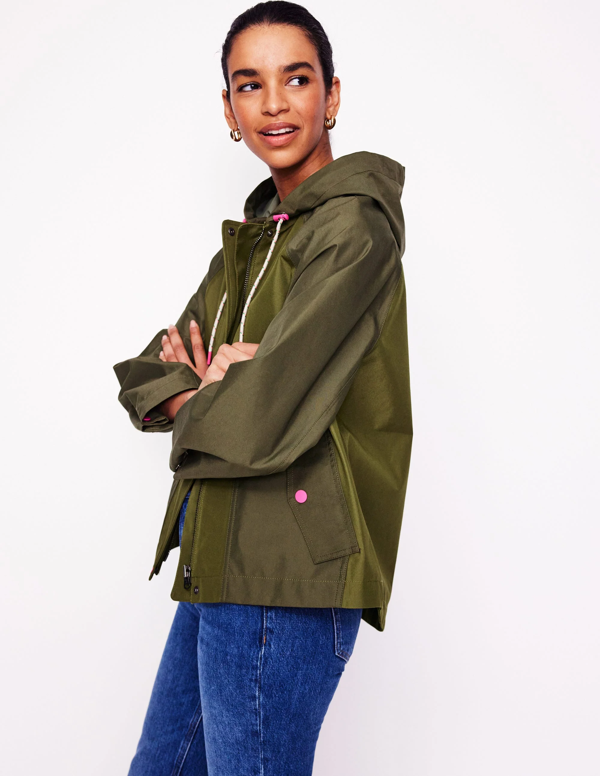 Lightweight Rain Mac-Khaki - Image 5