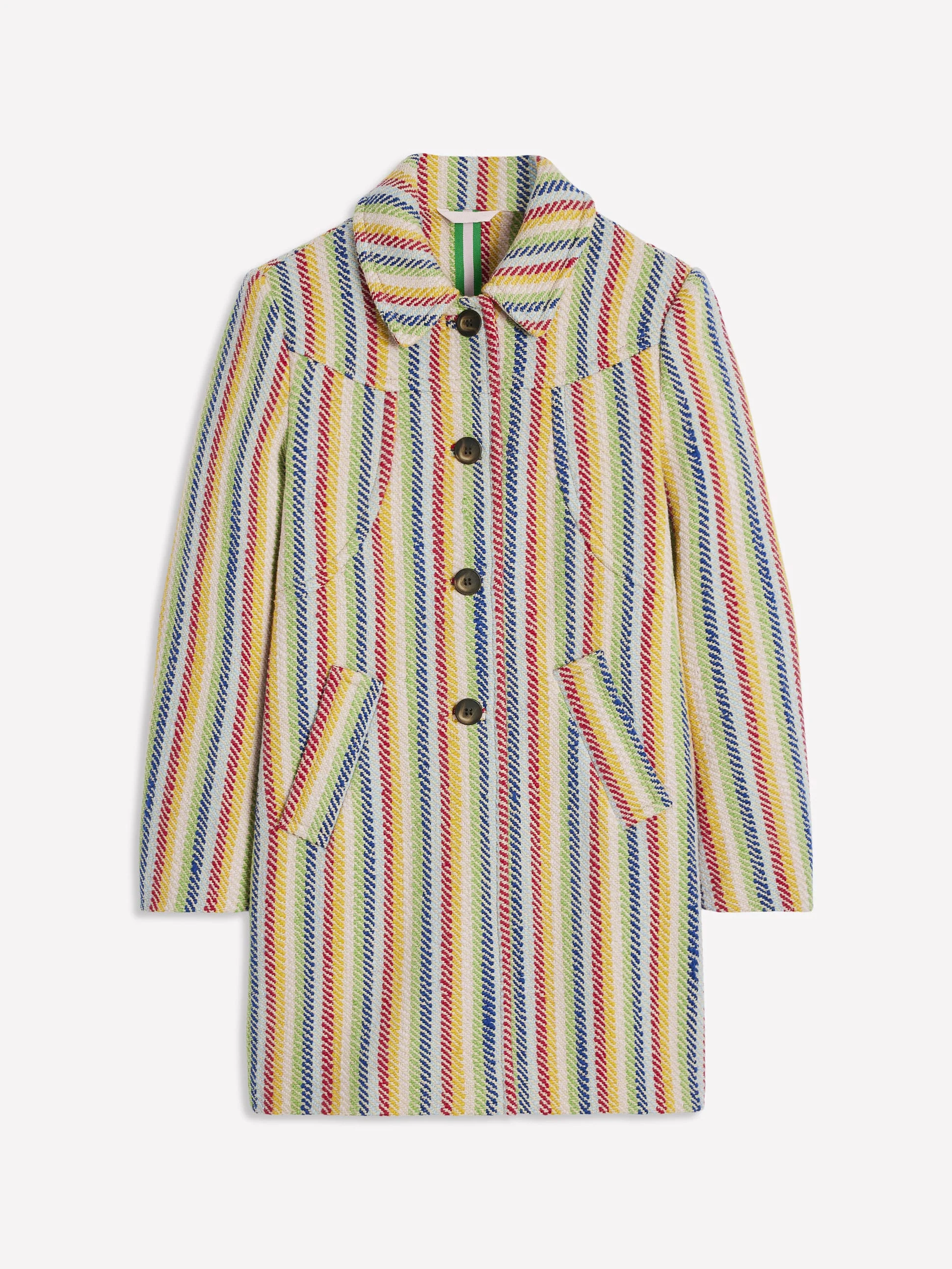 Lincoln Stripe Coat-Rainbow Twill Stripe - Image 6