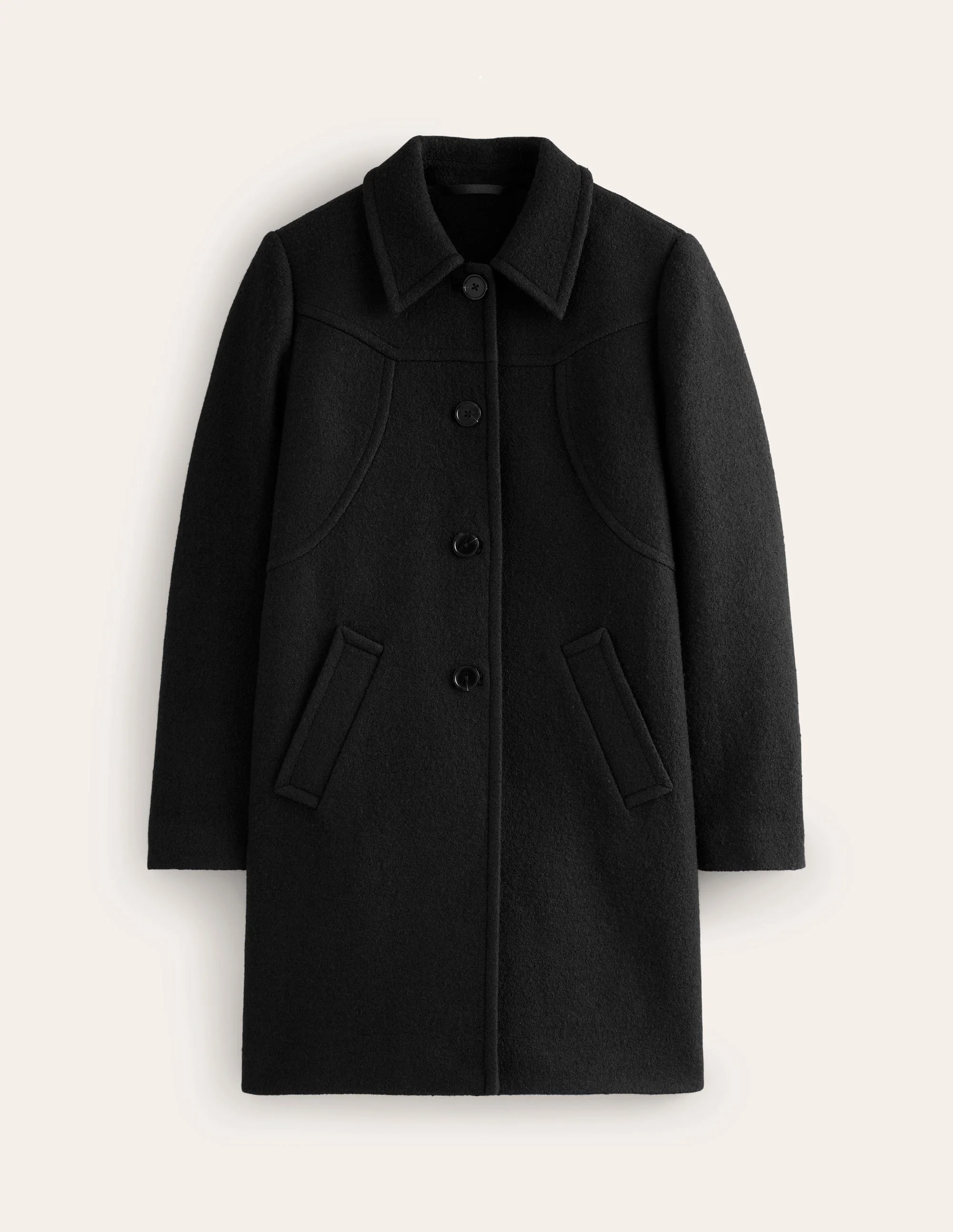 Lincoln Textured Coat-Black - Image 5
