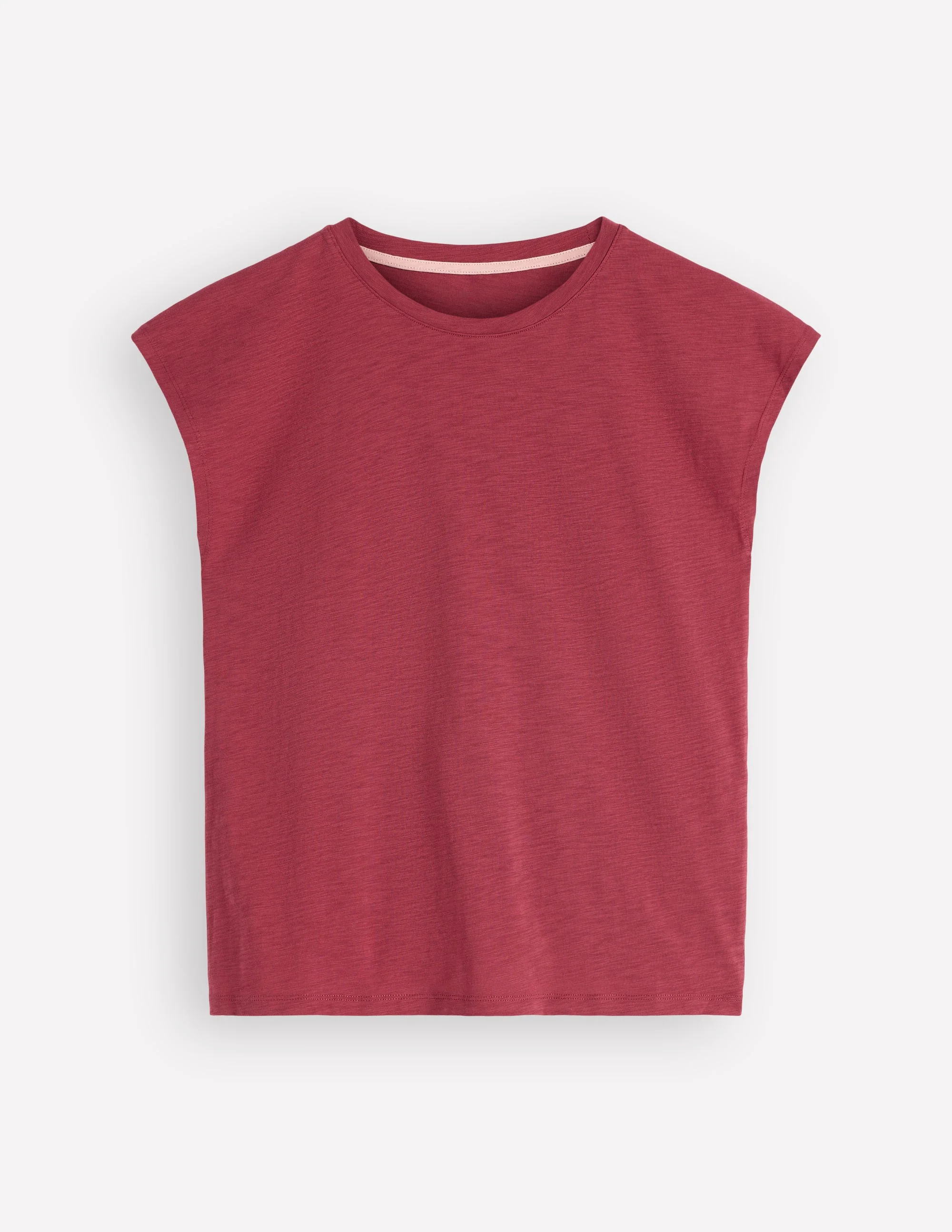 Louisa Slub T-Shirt-Earth Red - Image 5