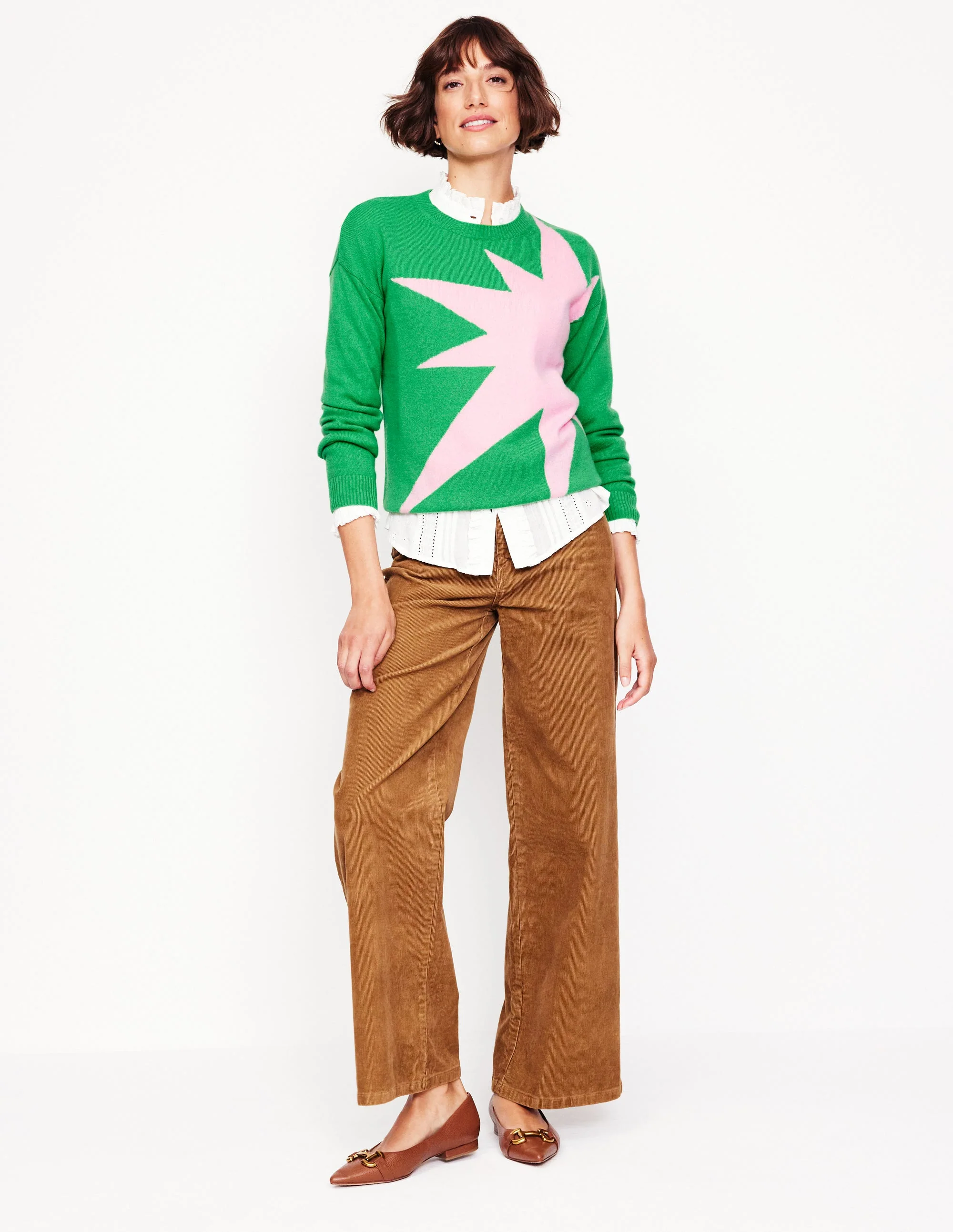 Lydia Cashmere Jumper-Bright Green, Boom - Image 6