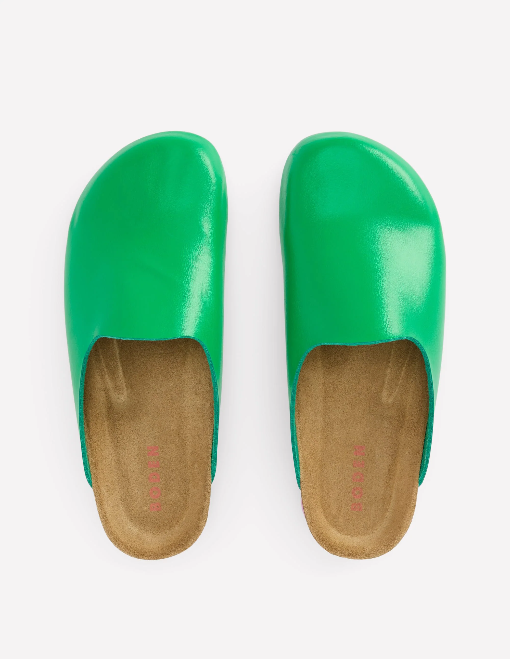 Lyla Colour Block Clogs-Rich Emerald - Image 5