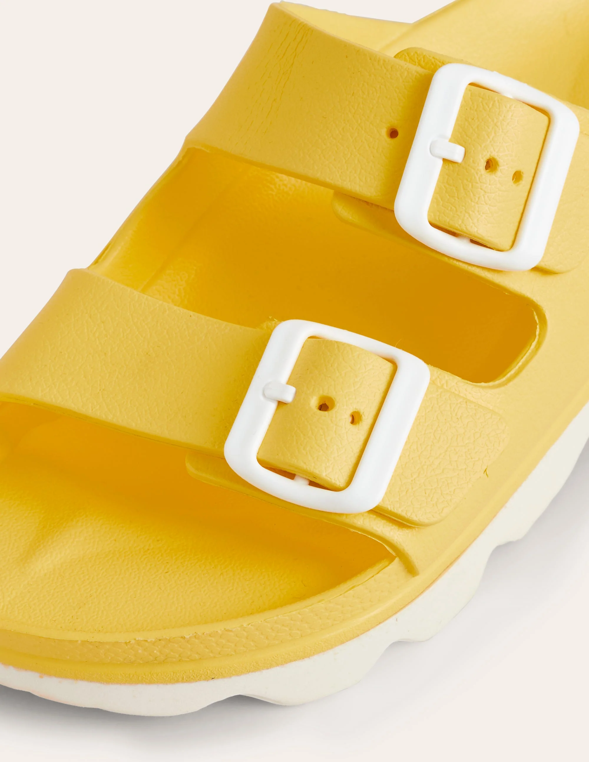 Lyla Double Buckle Sliders-Yellow - Image 4