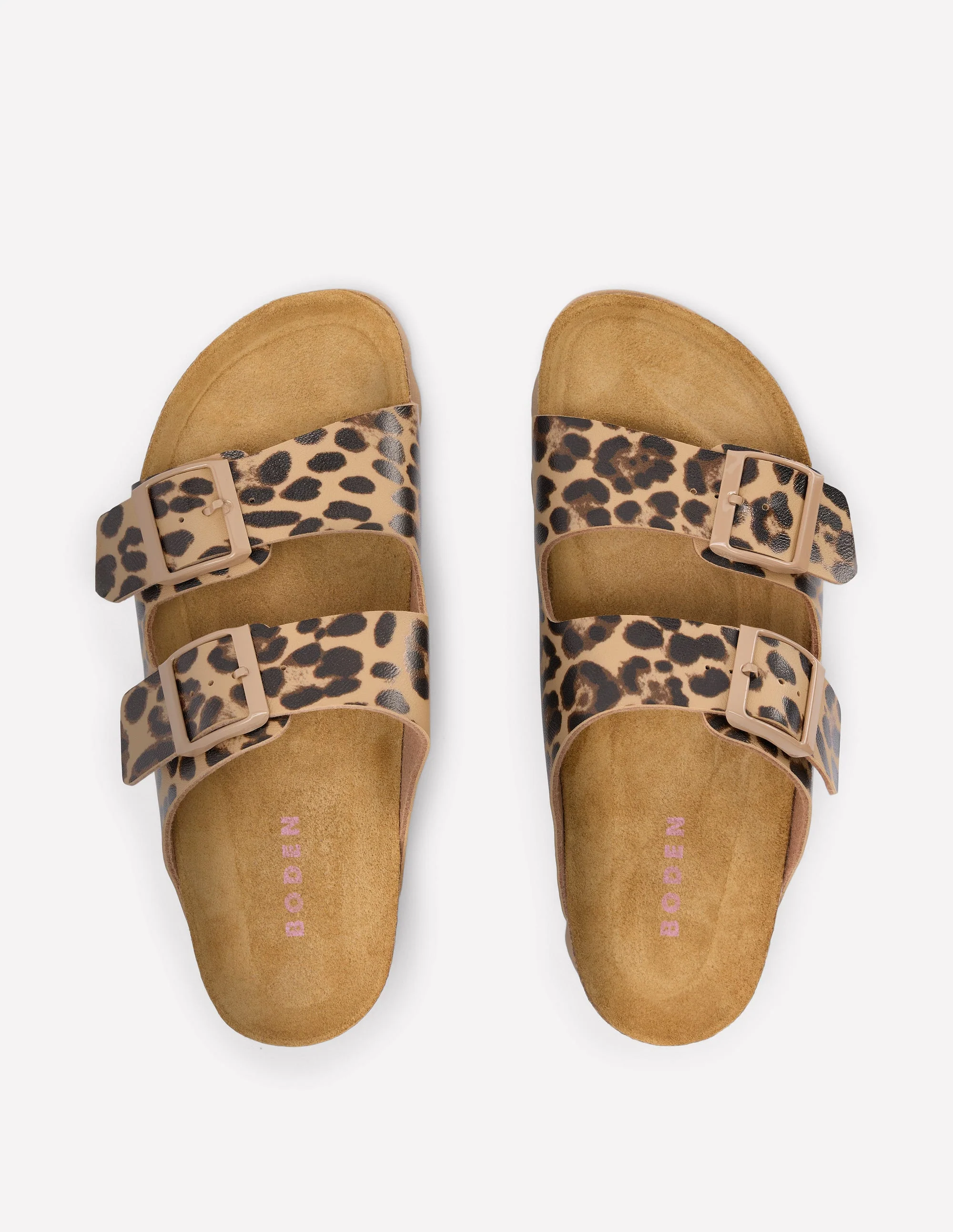 Lyla Printed Buckle Sliders-Leopard - Image 5