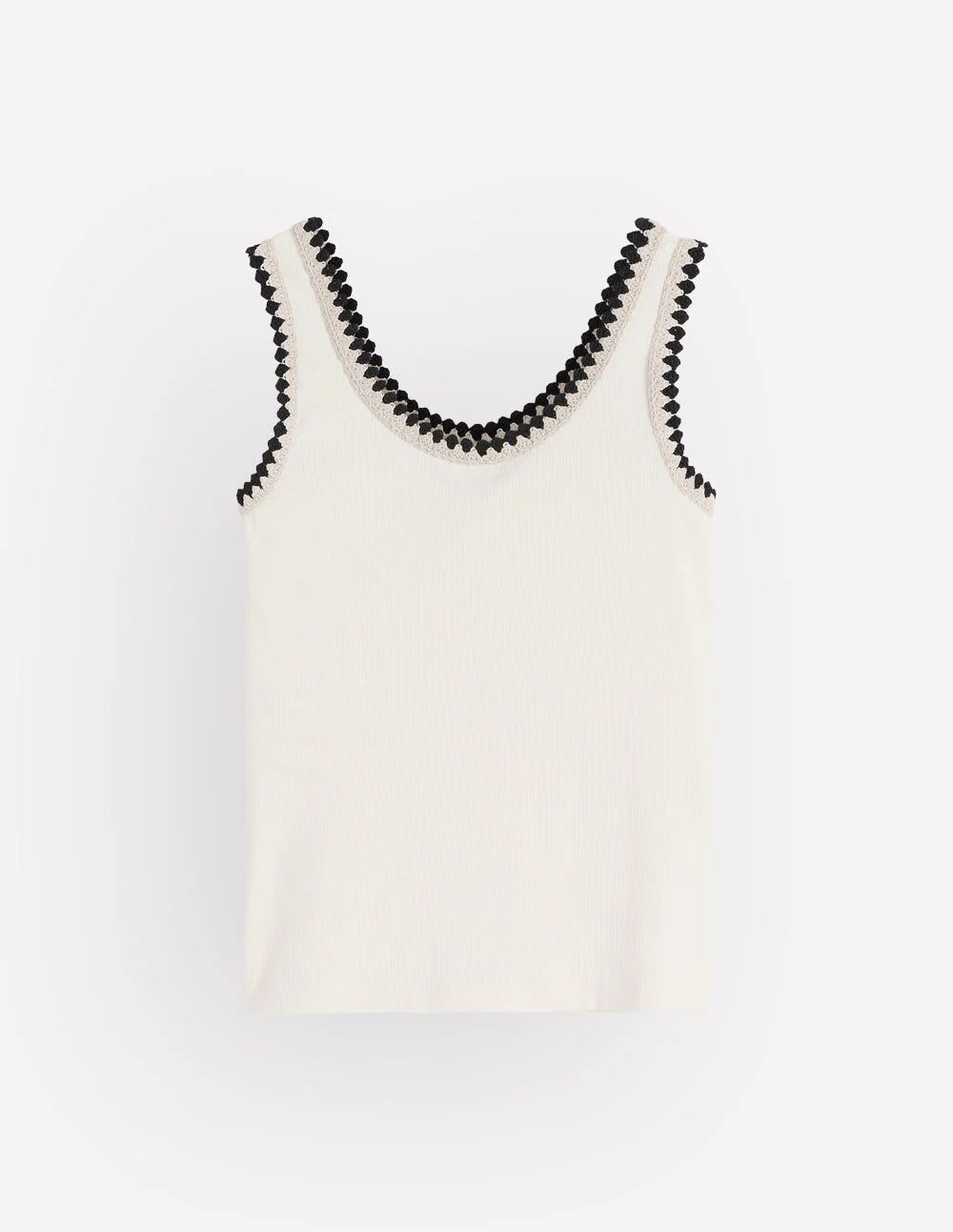 Maddie Trim Detail Vest-Ivory - Image 6