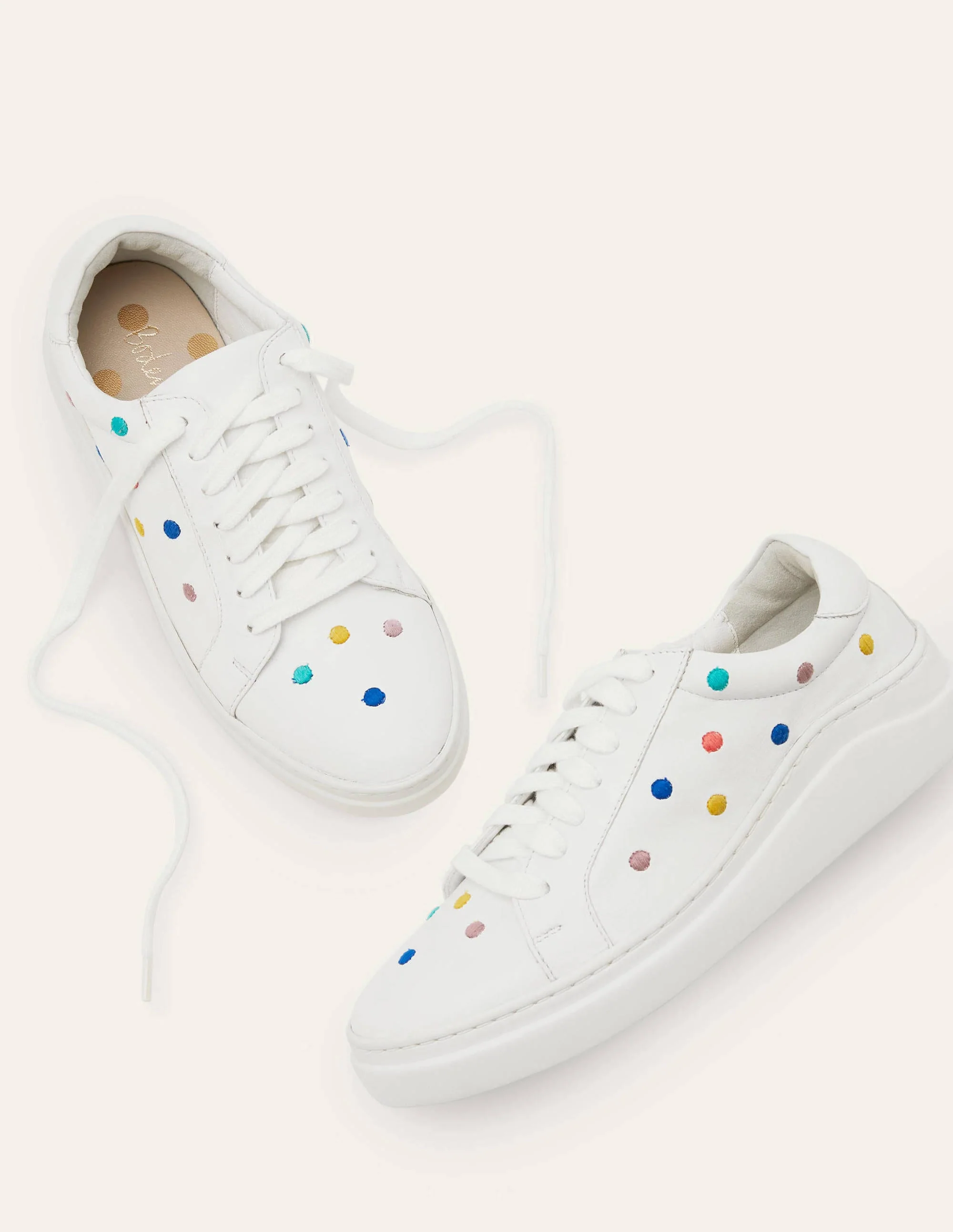 Maria Comfort Sneakers-Maize, Embroidered Spot
