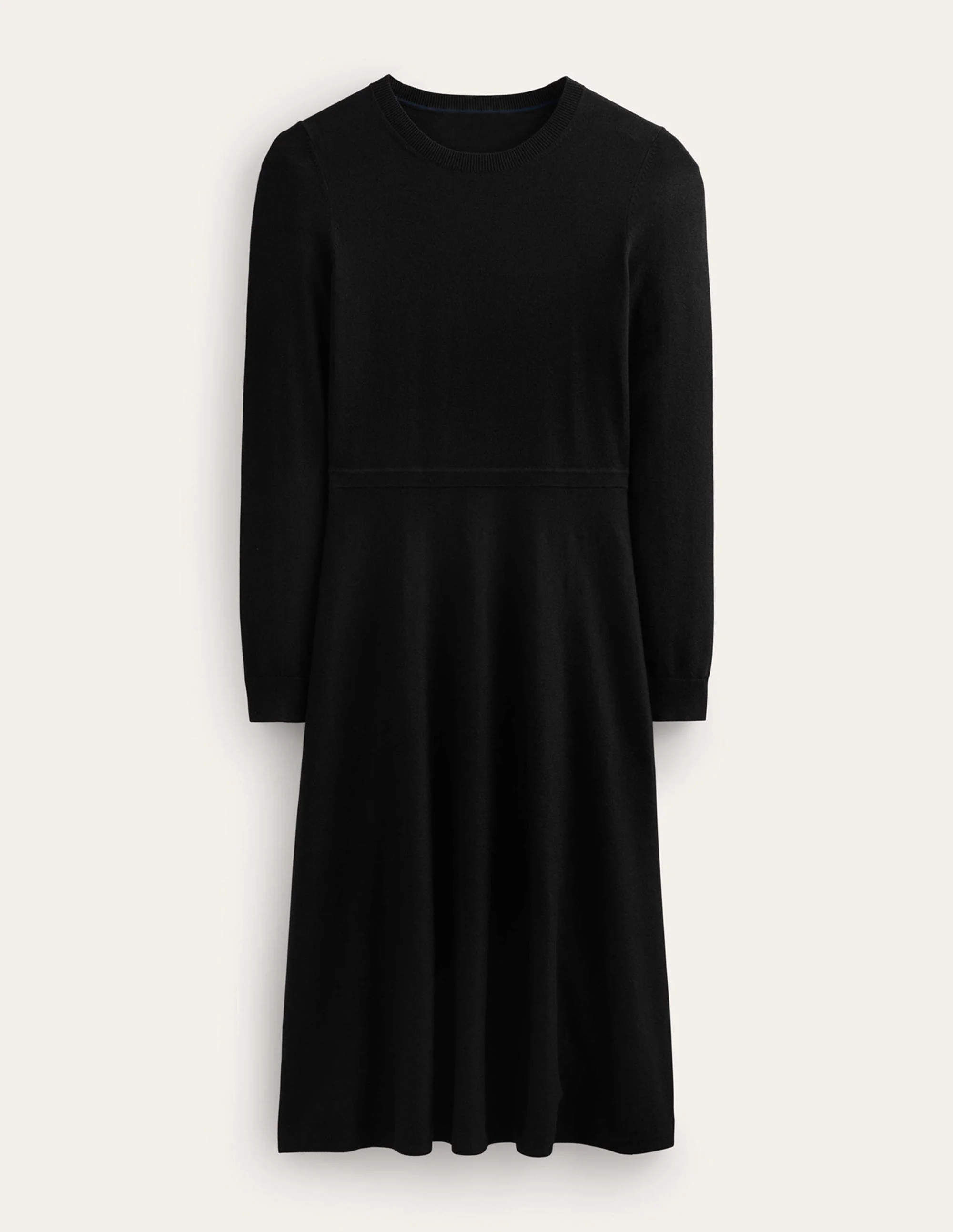 Maria Knitted Midi Dress-Black - Image 5