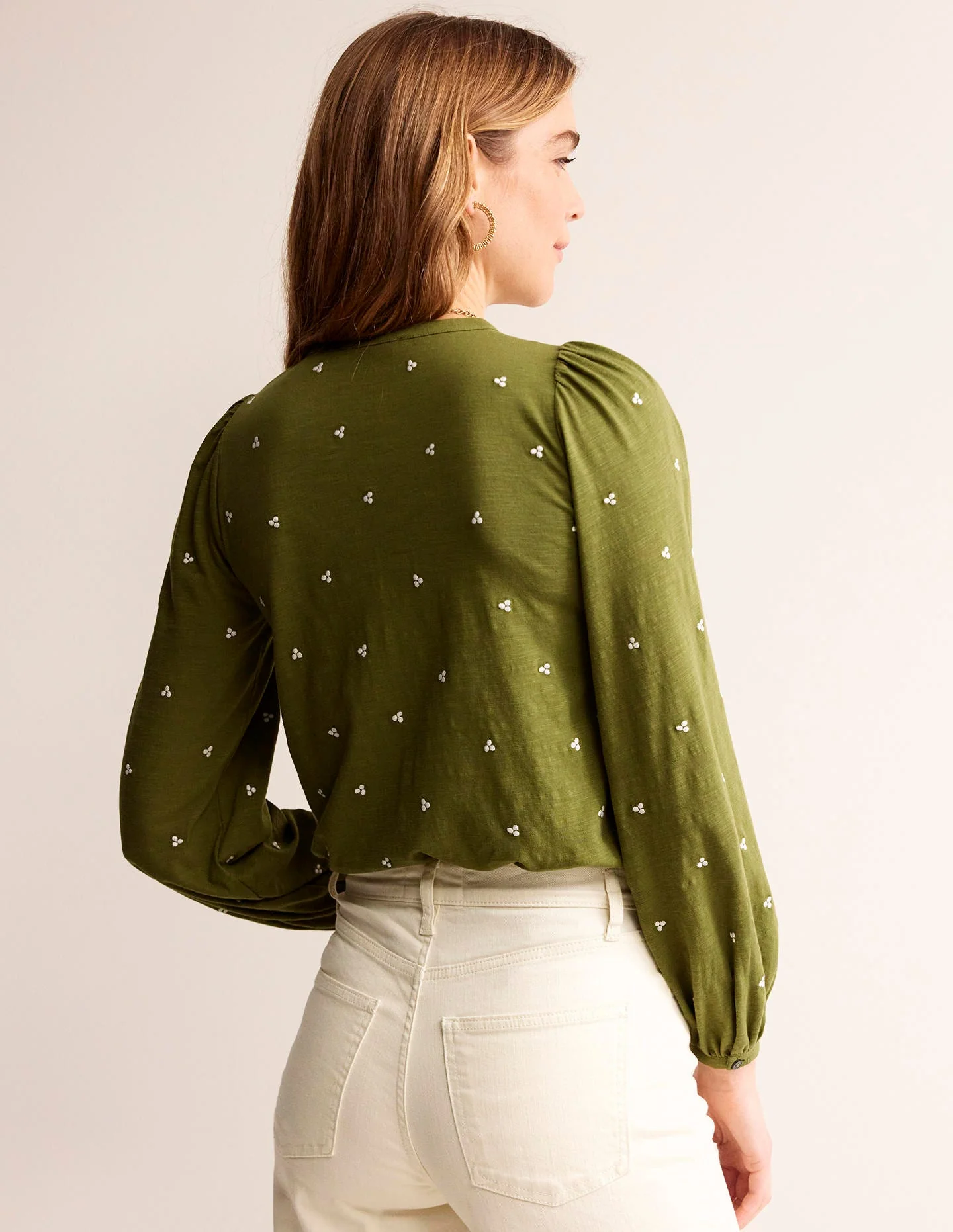 Marina Embroidered Shirt-Mayfly, Embroidered - Image 3