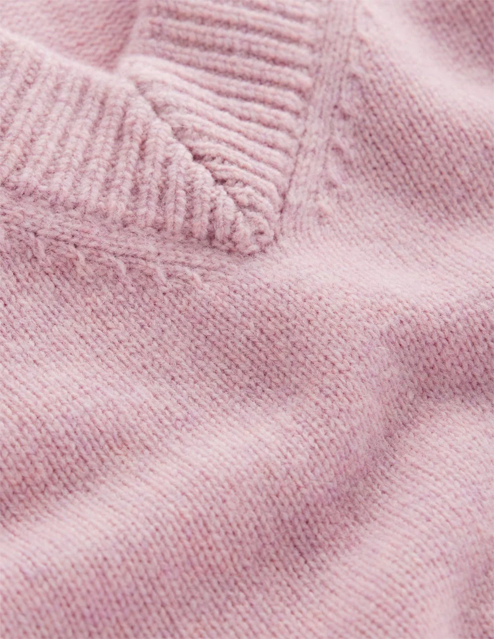 Marion Merino V-neck Sweater-Blush Pink - Image 7
