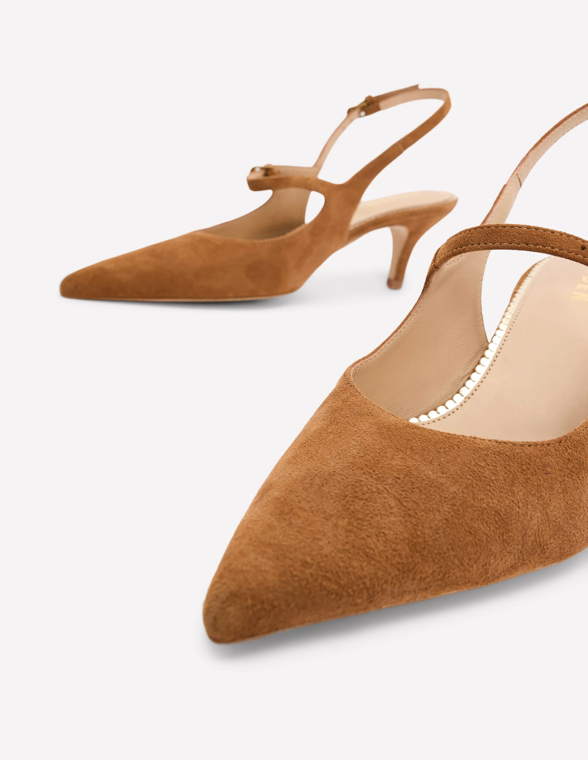 Mary Jane Slingback Heel-Tan - Image 3