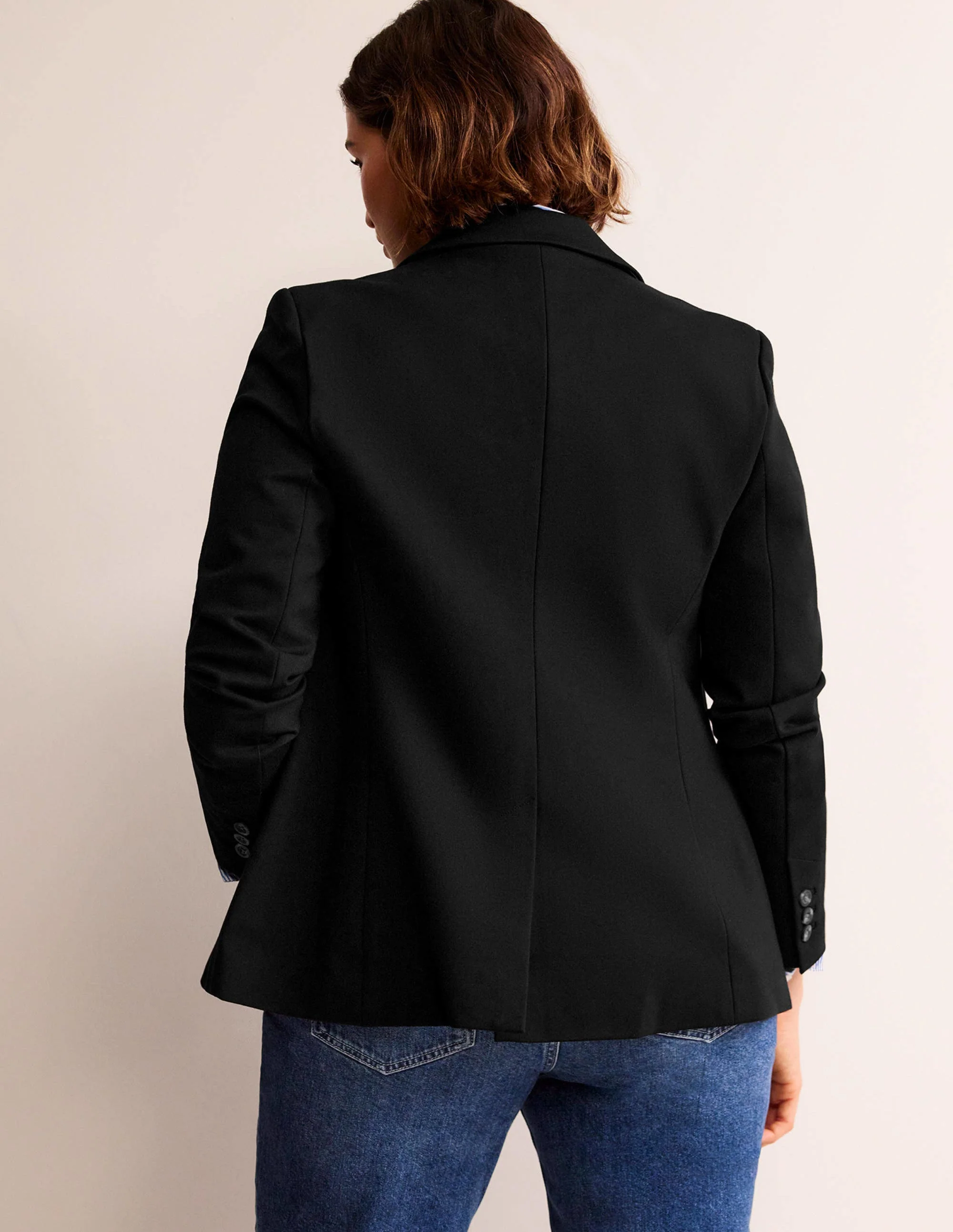Marylebone Ponte Blazer-Black - Image 7